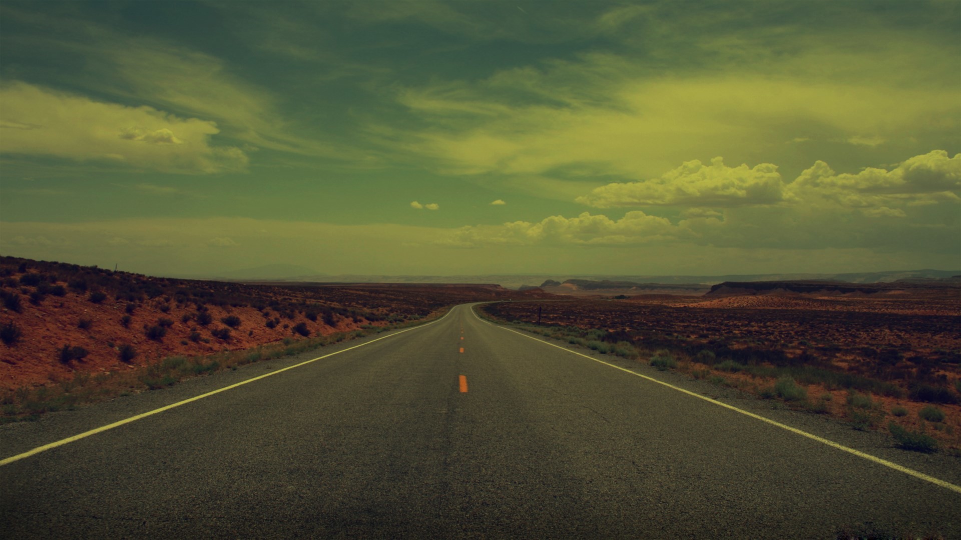 Strada, Deserto, Orizzonte, Viaggio, Full HD, sfondo per PC e portatile
