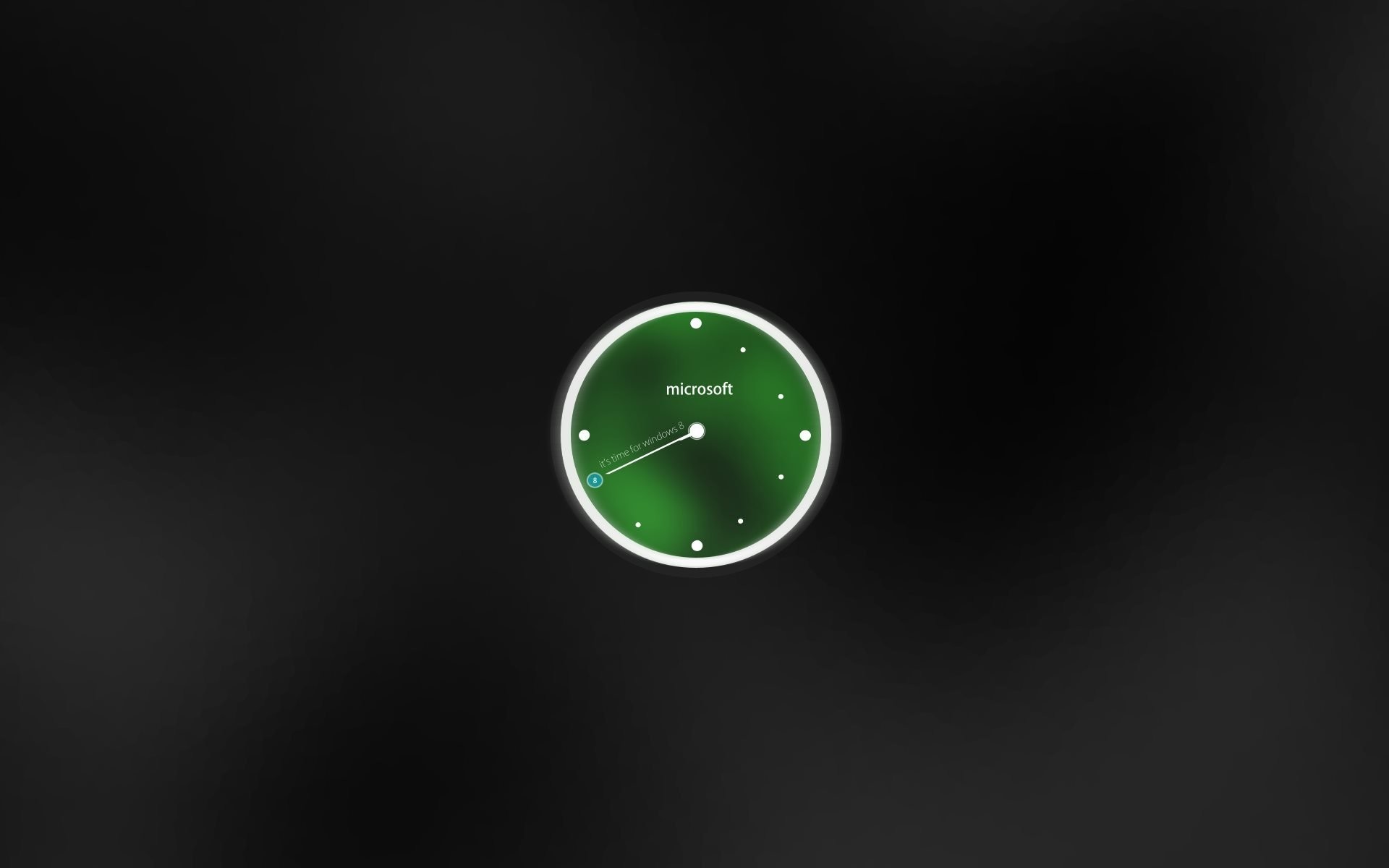 Orologio, Microsoft, Grigio scuro, sfondo desktop Windows 8.1