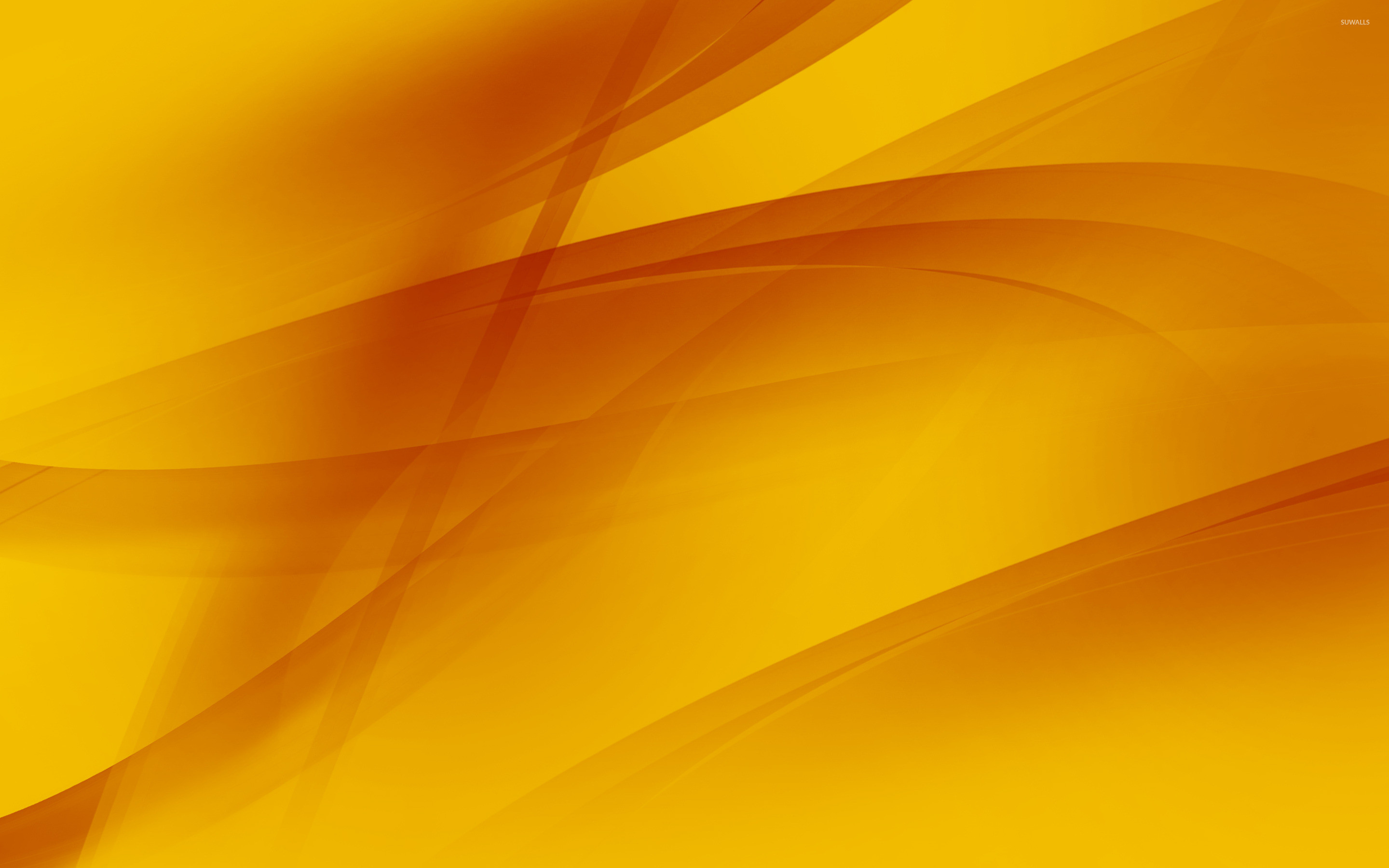 Onde, Astratto, Giallo e arancione, 2880x1800, sfondo per PC