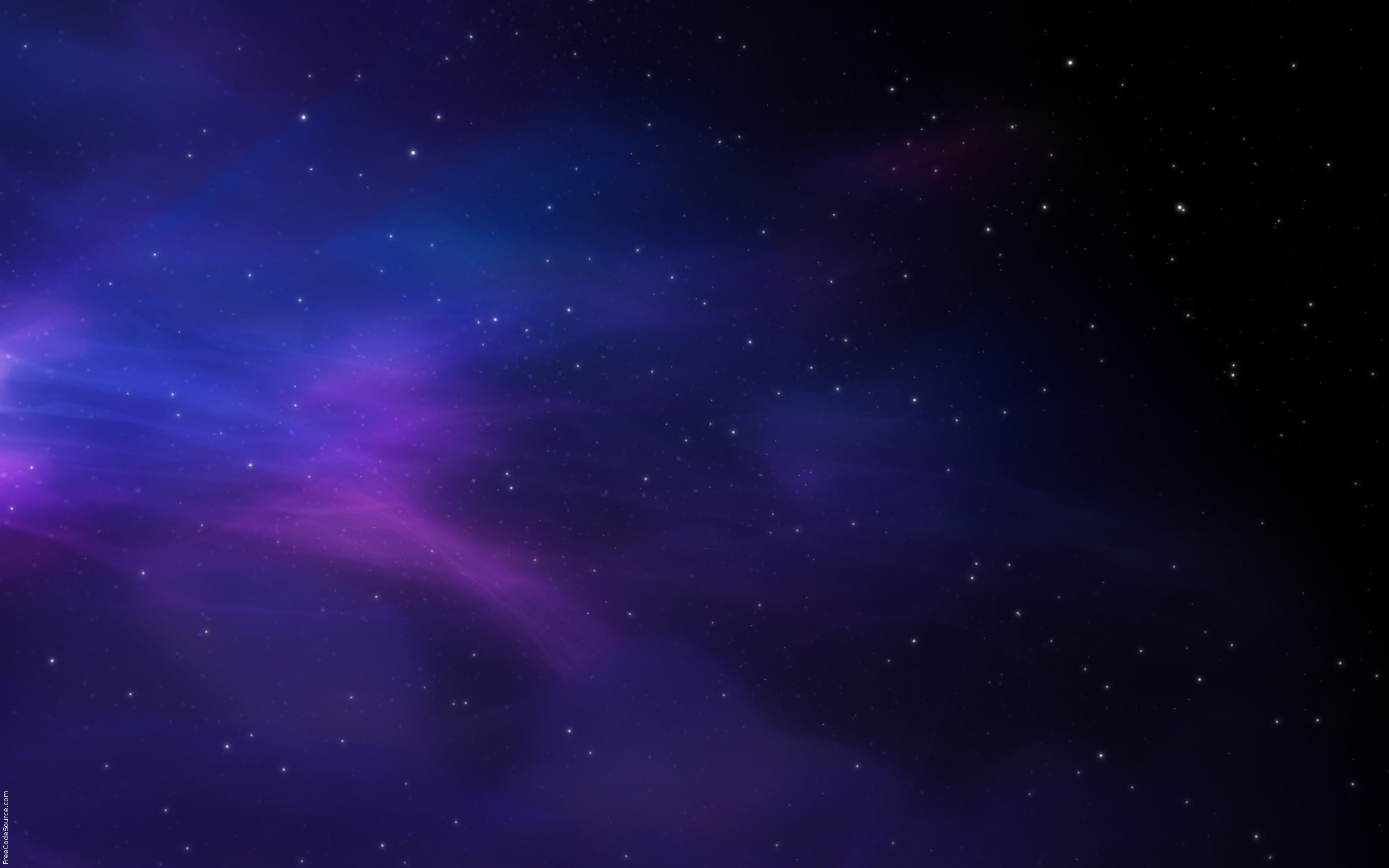 Spazio, Stelle, Blu notte, sfondo 2K per desktop