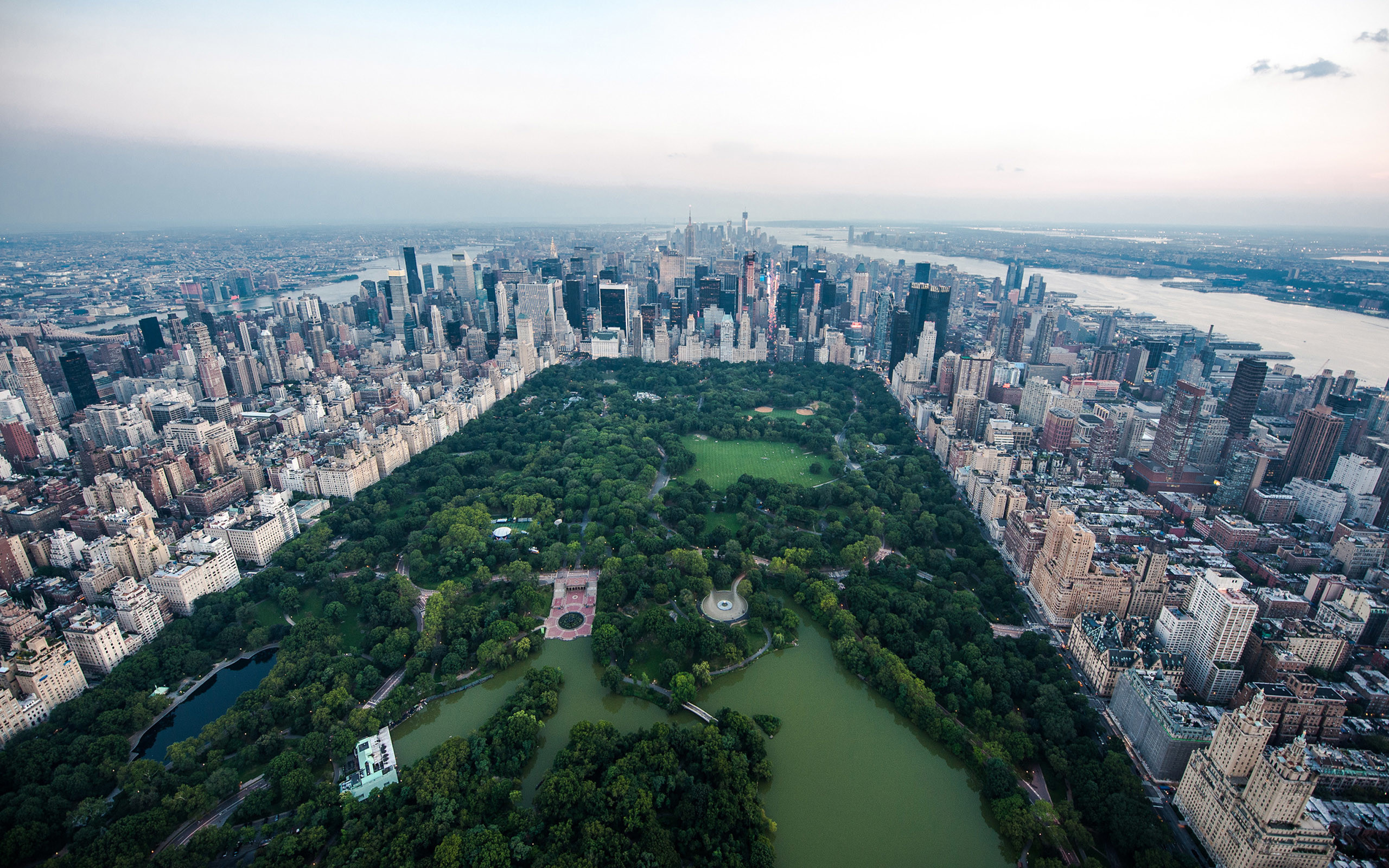 Central Park, Manhattan, Vista aerea, Verde, 2560x1600, sfondo per PC