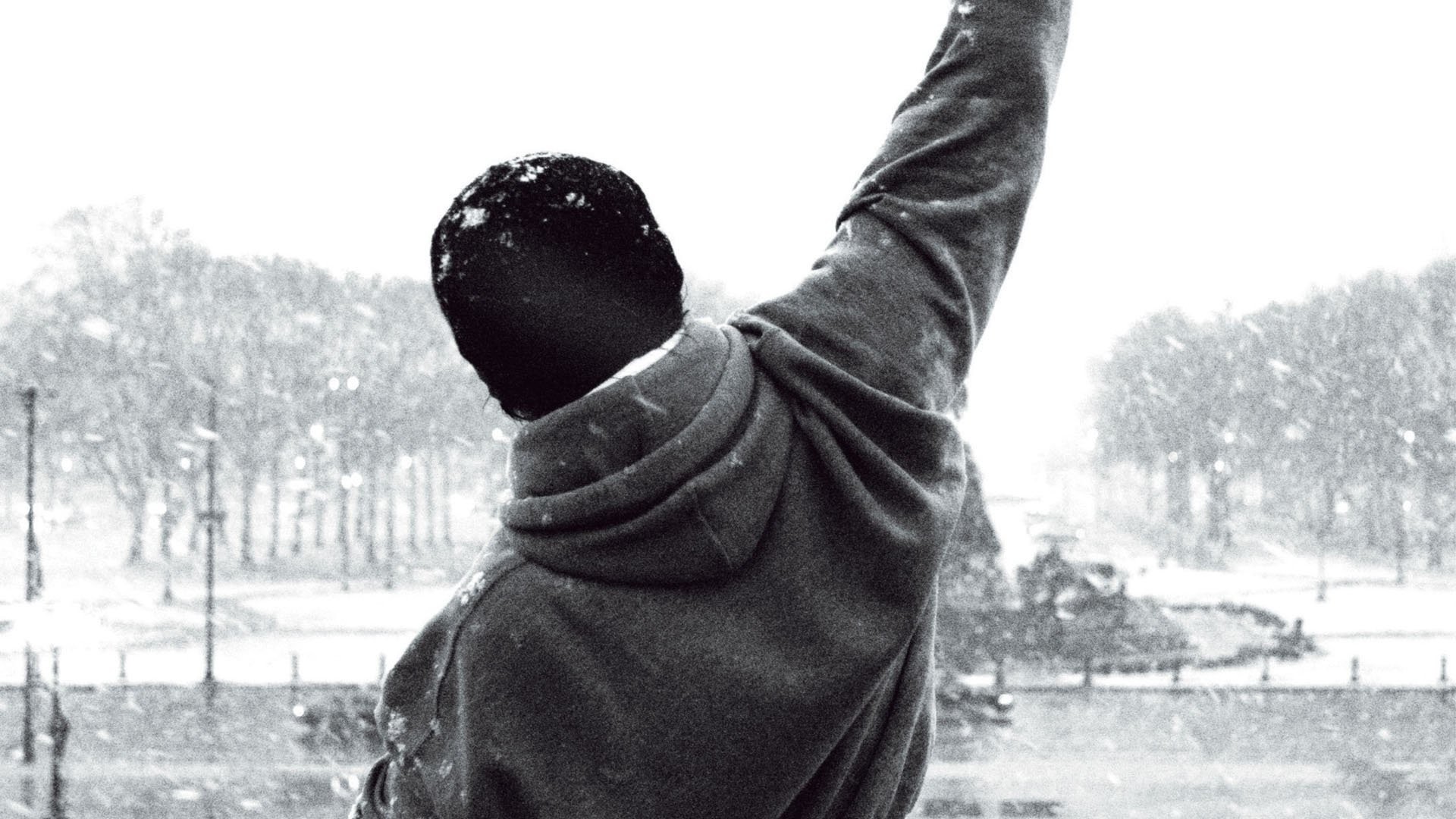 Rocky Balboa, Sylvester Stallone, Filadelfia, Neve, Full HD, sfondo per portatile