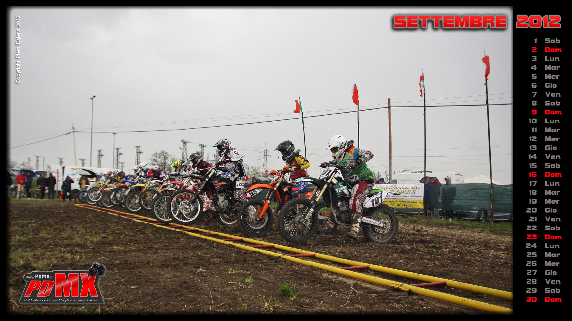 Motocross, Partenza, Calendario settembre 2012, Pista, Full HD 1080p, sfondo desktop