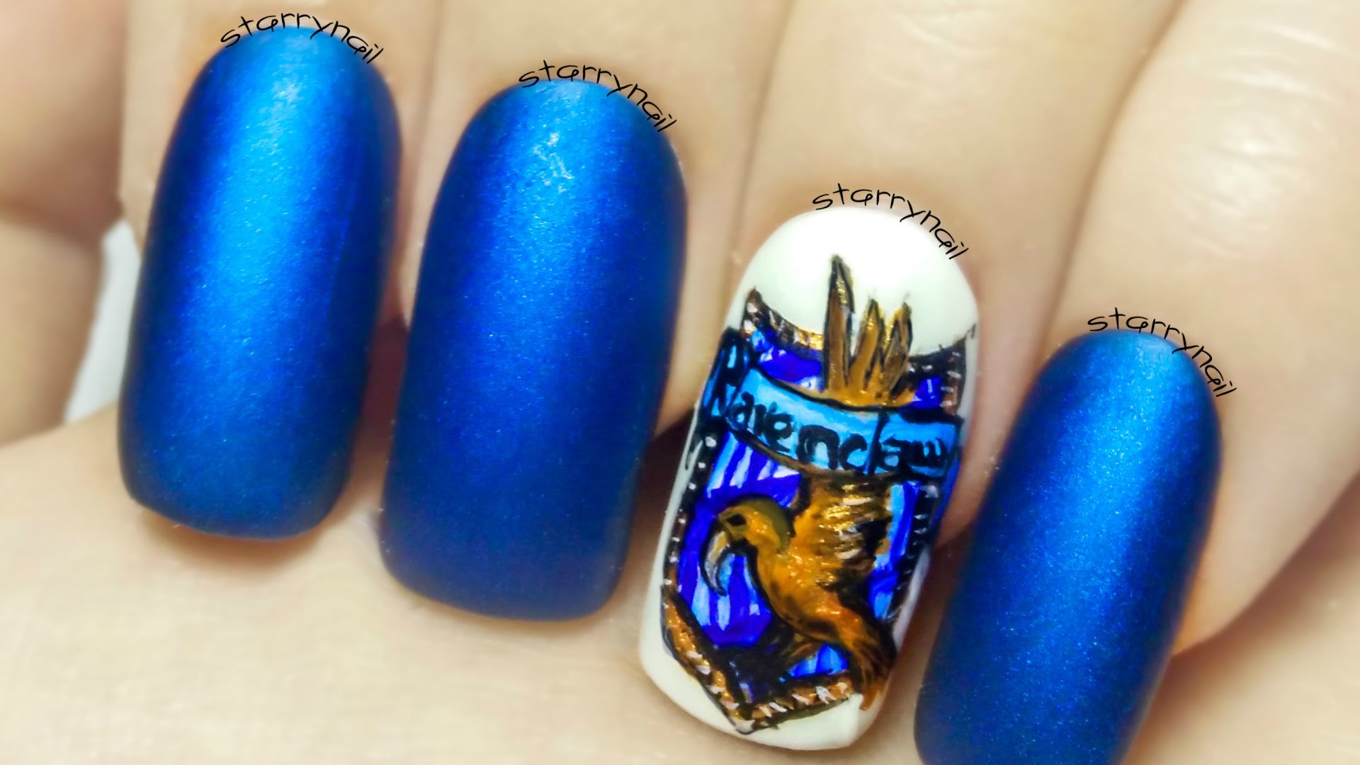 Corvonero, Harry Potter, Nail art, Unghie blu, Full HD 1080p, sfondo desktop