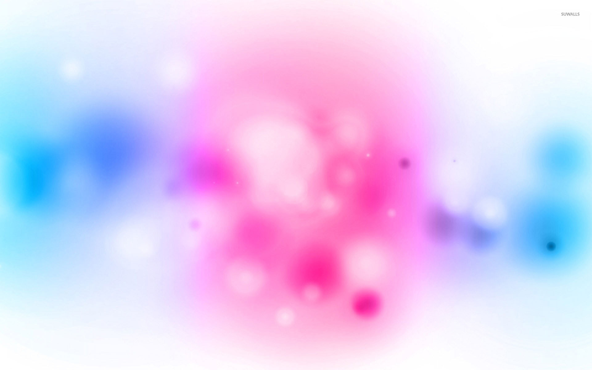 Bokeh, Rosa, Azzurro, Astratto, 16:10 Full HD, wallpaper widescreen