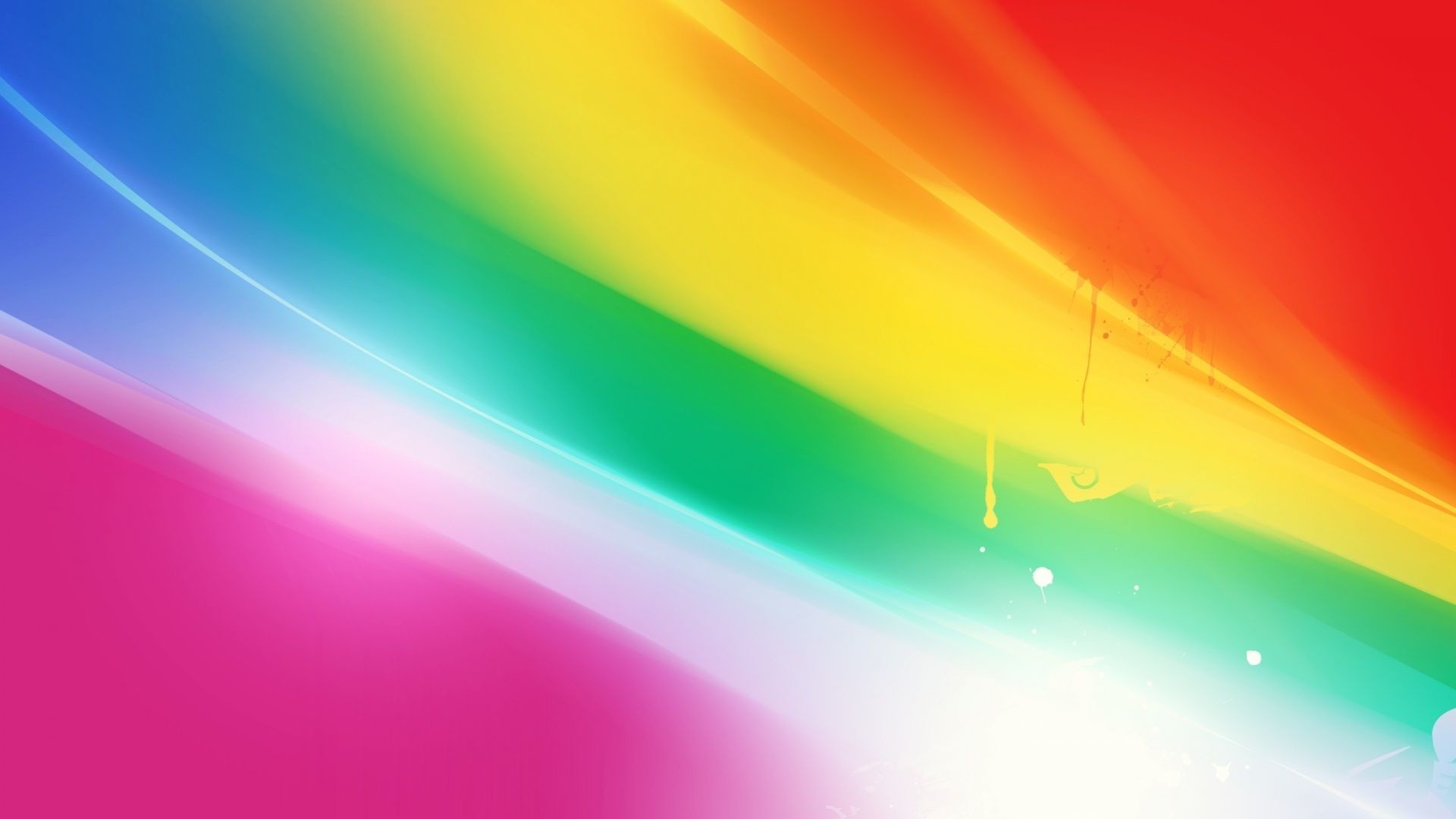 Arcobaleno, Onde di luce, Astratto, Full HD, sfondo per PC