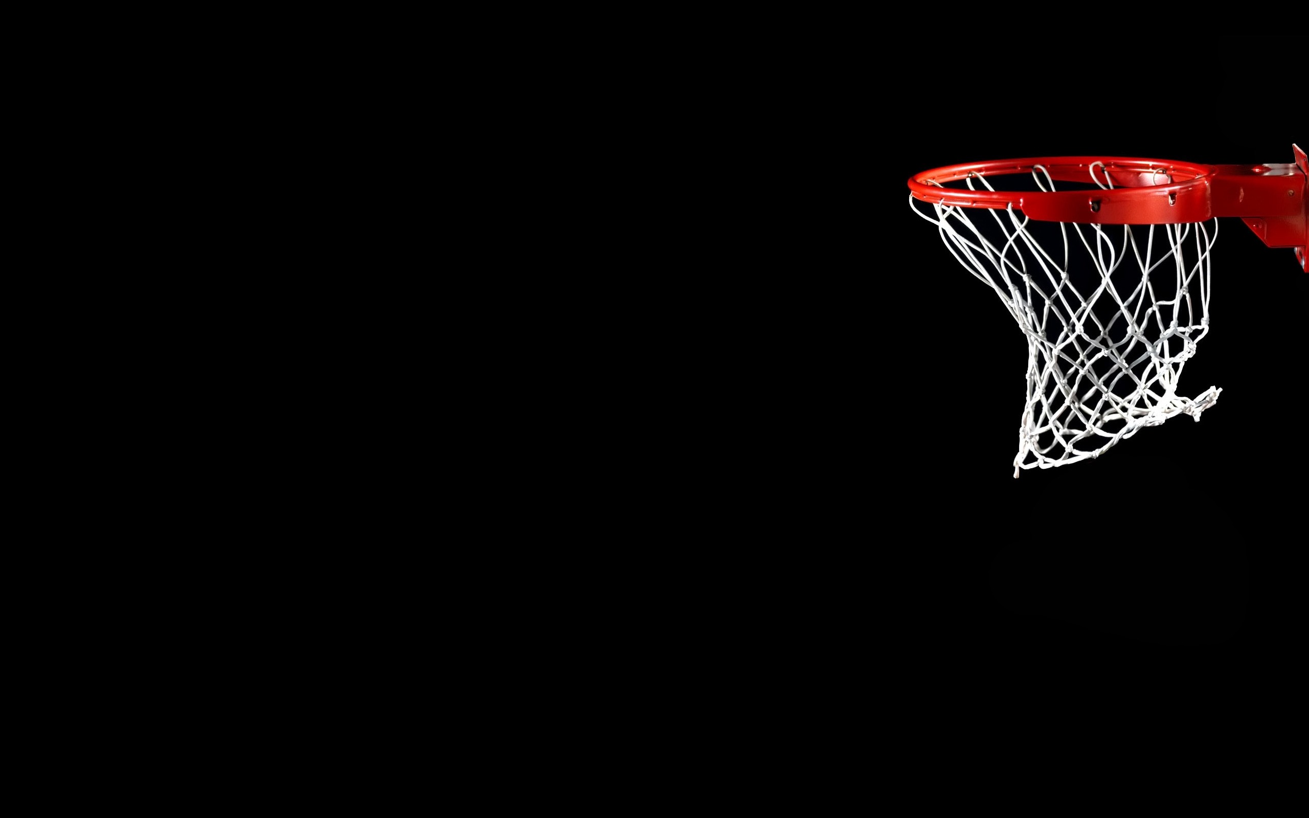Canestro, Pallacanestro, Sfondo nero, 16:10 2K, wallpaper widescreen