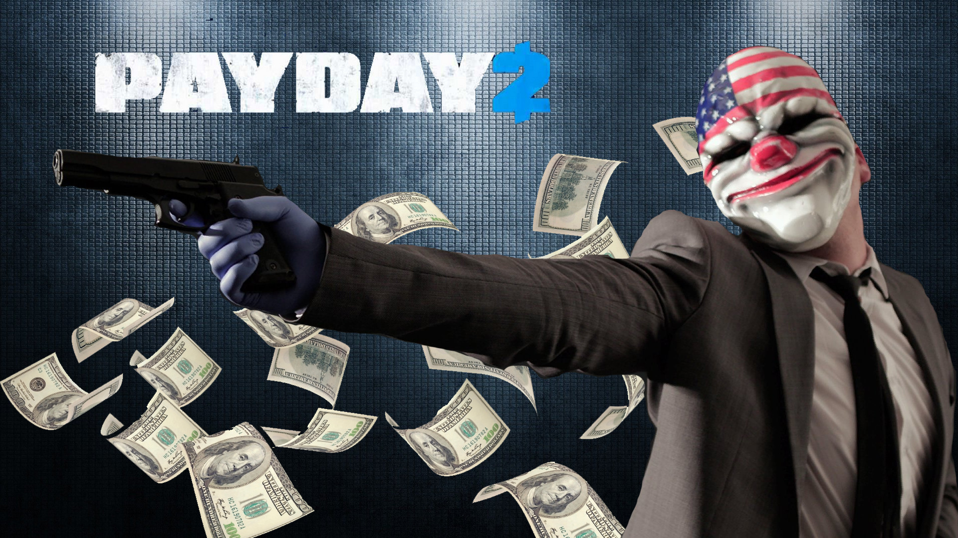 Dallas, Payday 2, Pistola, Banconote, Full HD, sfondo Windows 11