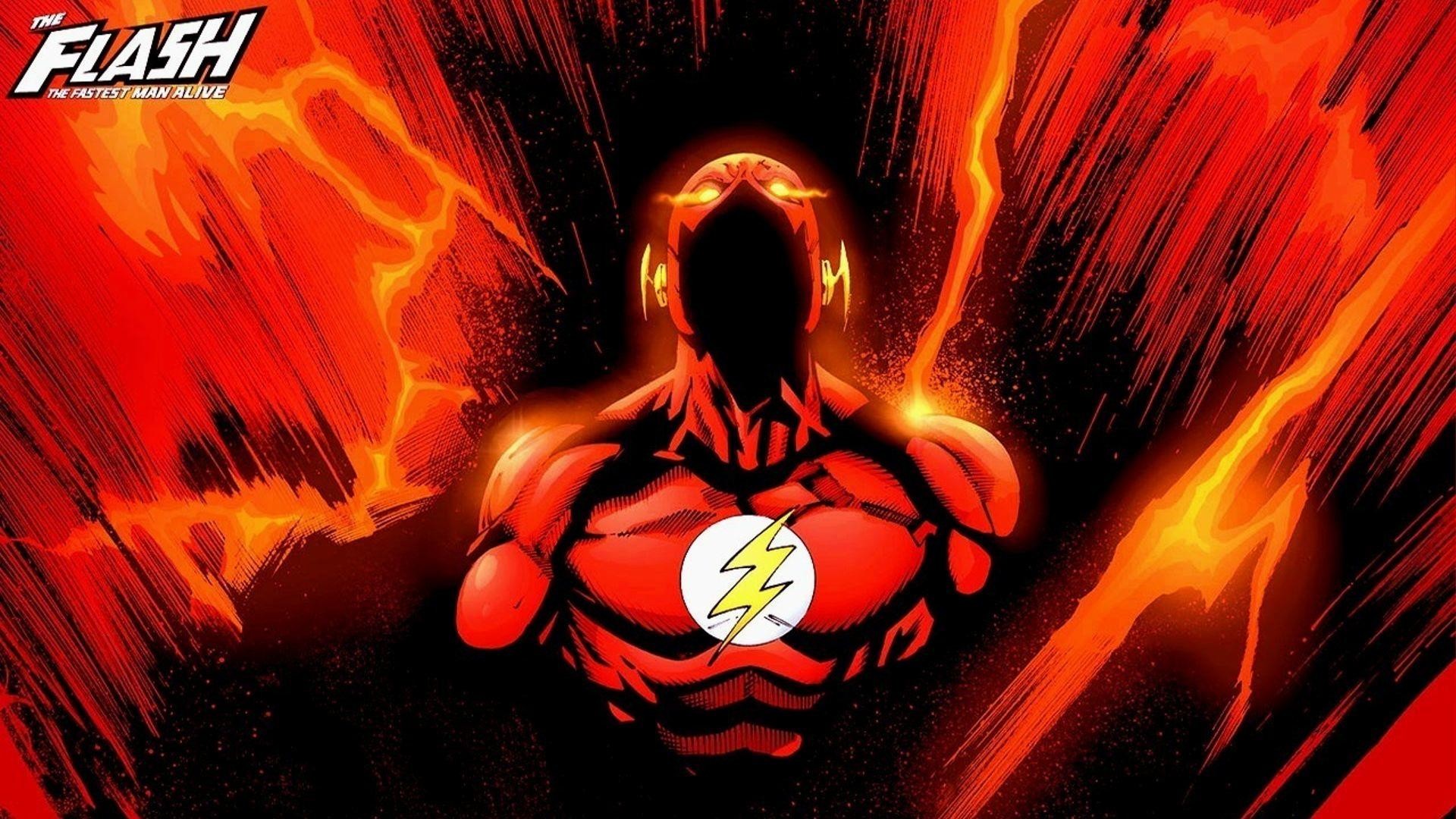 Flash, Fumetto, Fuoco, Rosso, Full HD, sfondo per PC e portatile