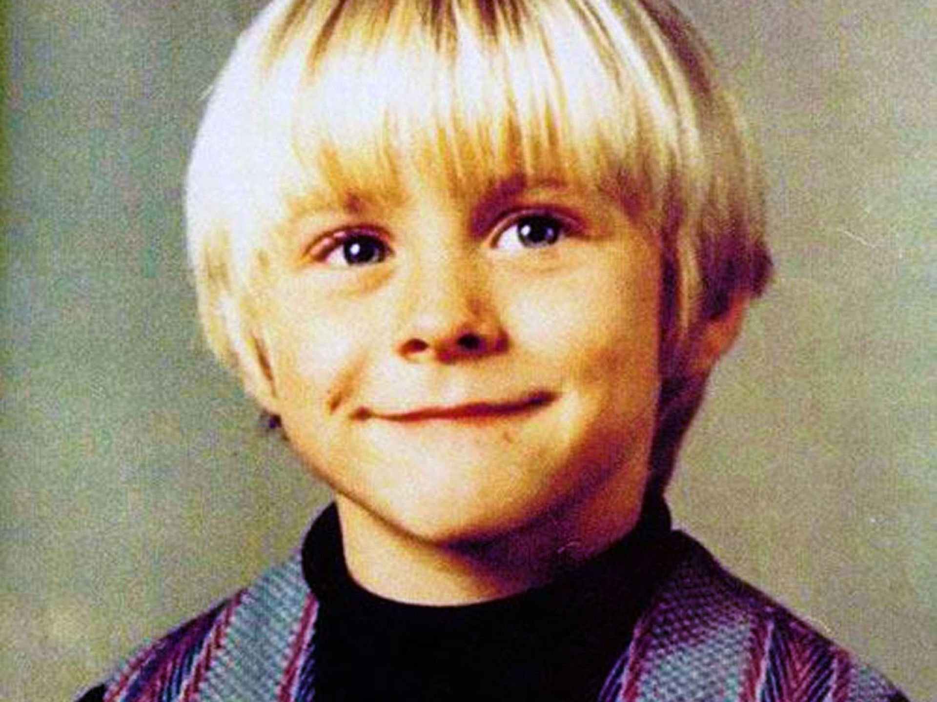 Kurt Cobain, Infanzia, Foto di classe, Ritratto, Capelli biondi, sfondo Full HD per tablet