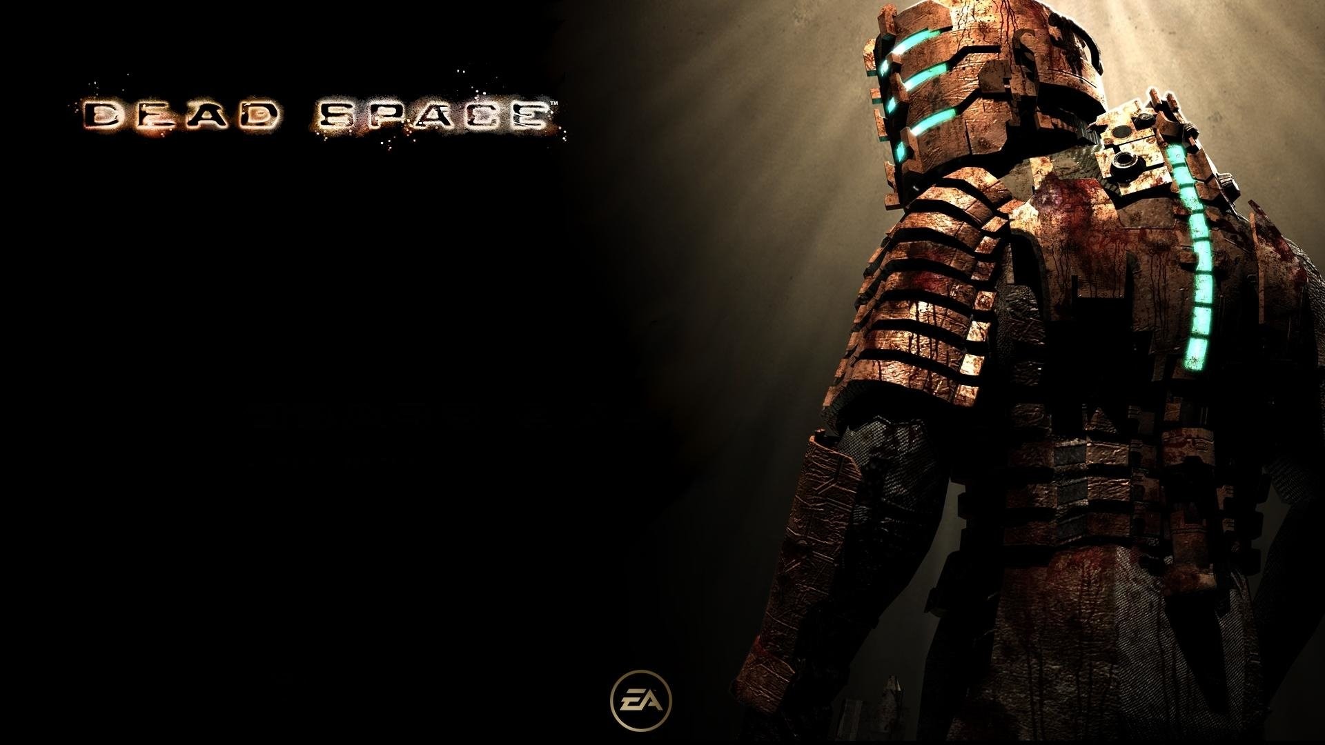 Isaac Clarke, Dead Space, Tuta RIG, EA, Buio, Full HD, sfondo desktop