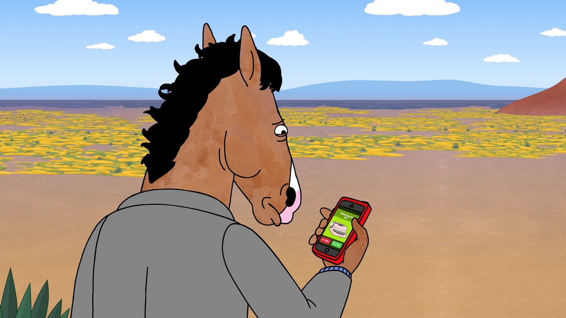 BoJack Horseman, Smartphone, Deserto, 1920x1080, wallpaper desktop