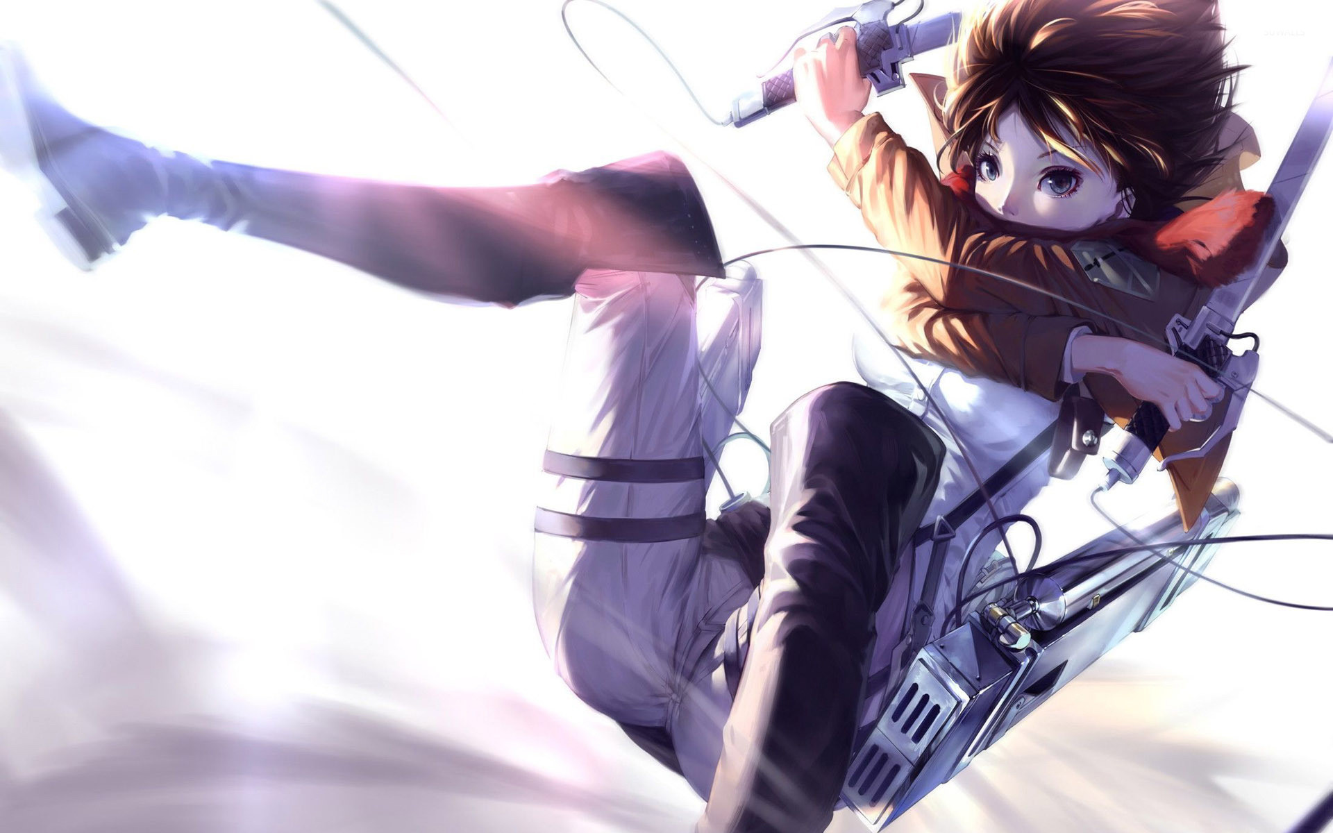 Mikasa Ackerman, L'attacco dei giganti, Movimento tridimensionale, sfondo desktop Full HD