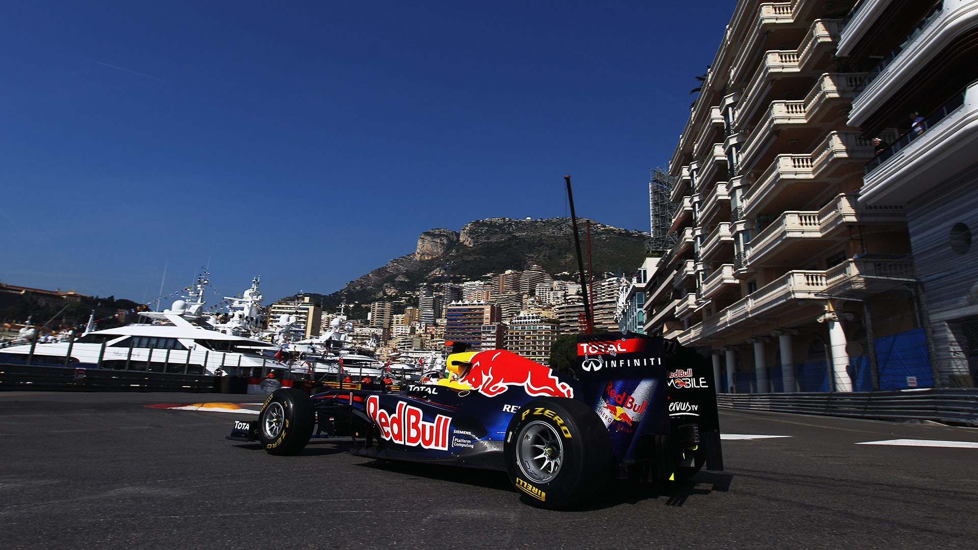Red Bull Racing, Gran Premio di Monaco, Monte Carlo, Formula 1, Yacht, sfondo 1920x1080 per PC