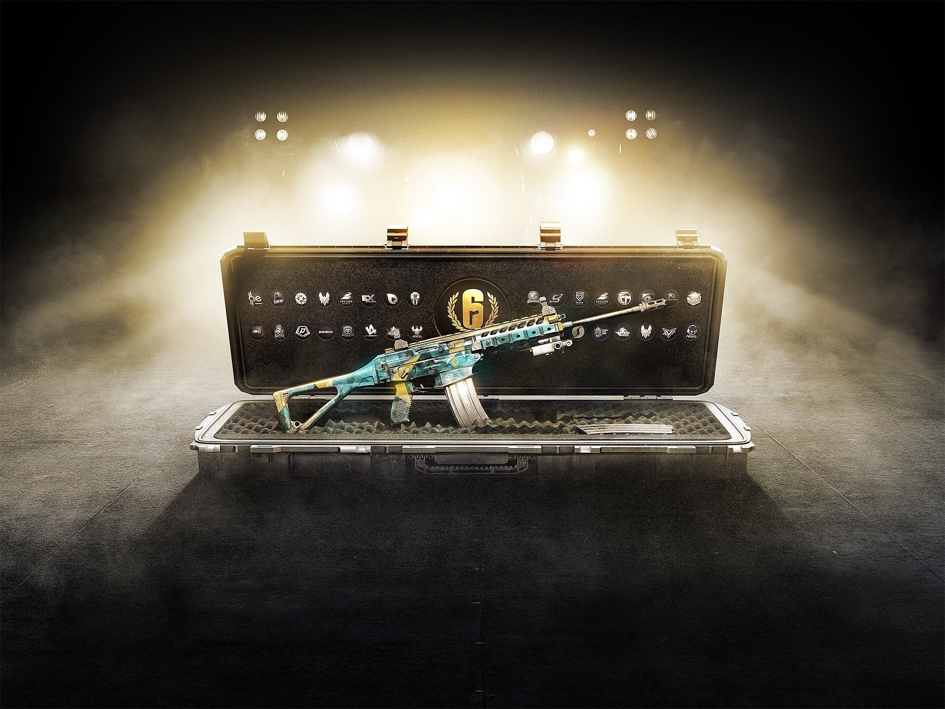 Tom Clancy's Rainbow Six Siege, Skin arma, Valigetta, Fucile, Full HD, schermata di blocco iPad