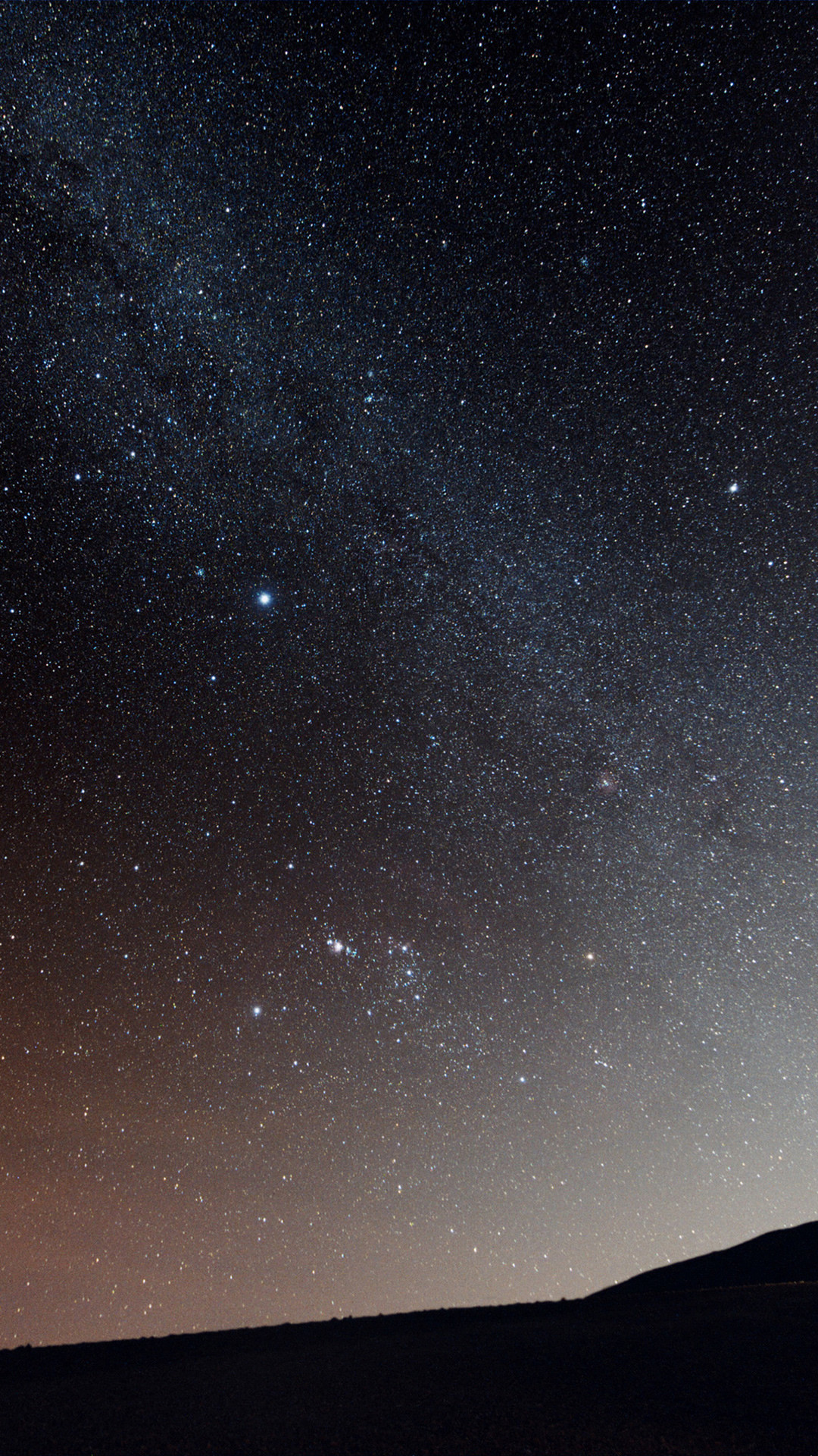 Via Lattea, Cielo stellato, Notte, Colline, sfondo iPhone 4K verticale