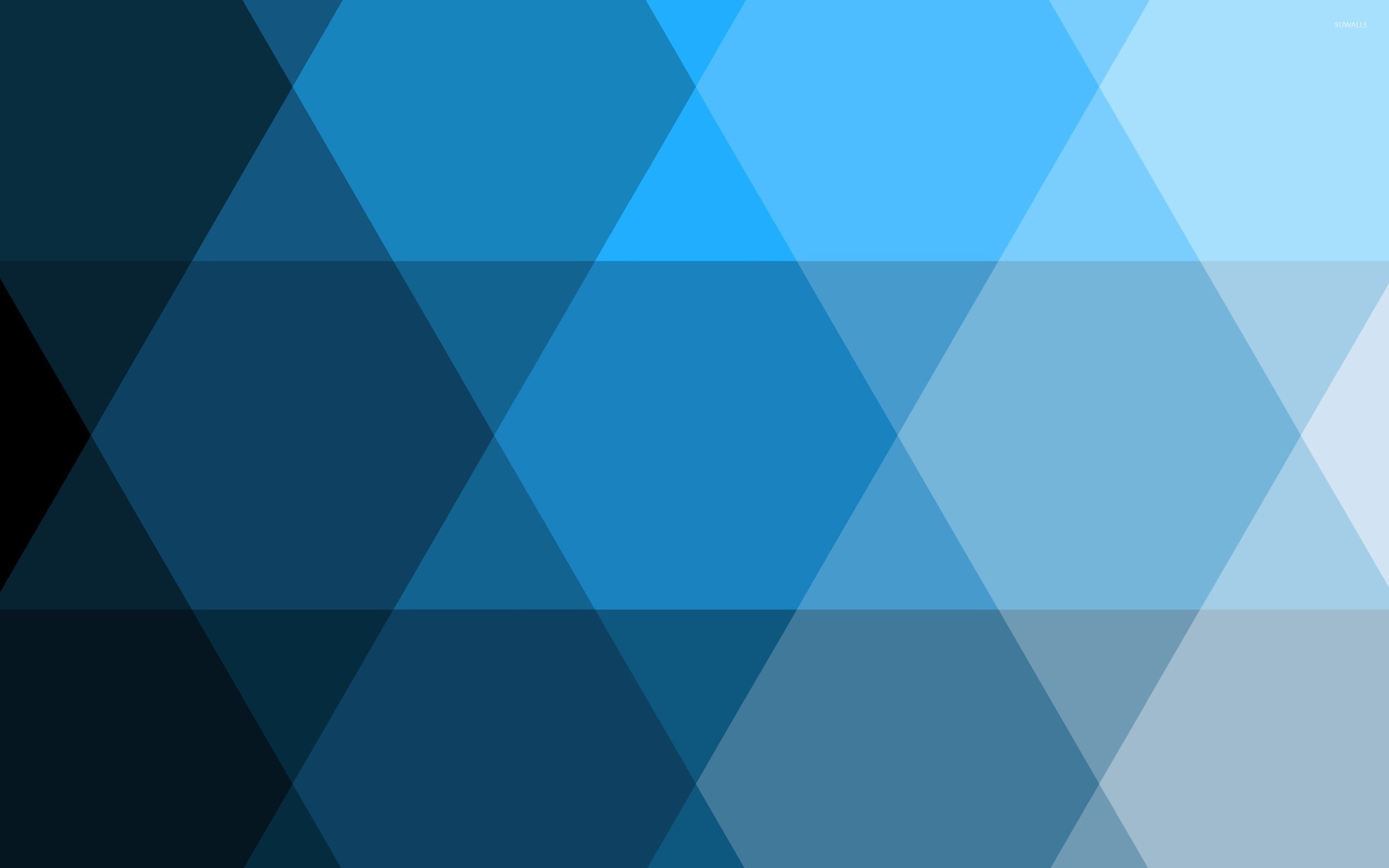 Triangoli, Mosaico, Blu, 2560x1600, immagine di sfondo