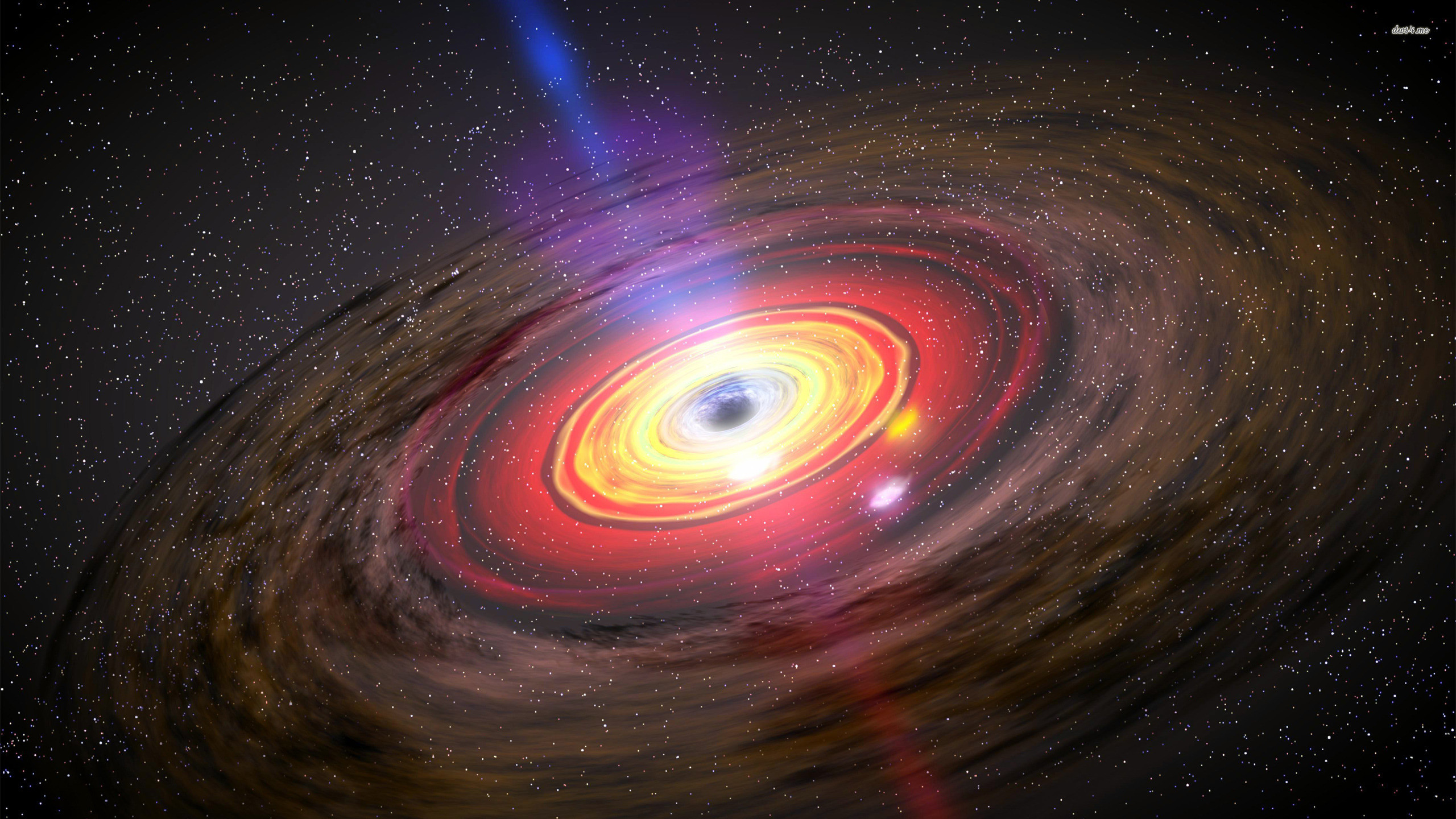 Buco nero, Disco di accrescimento, Getto relativistico, Rosso, Spazio, sfondo per portatile