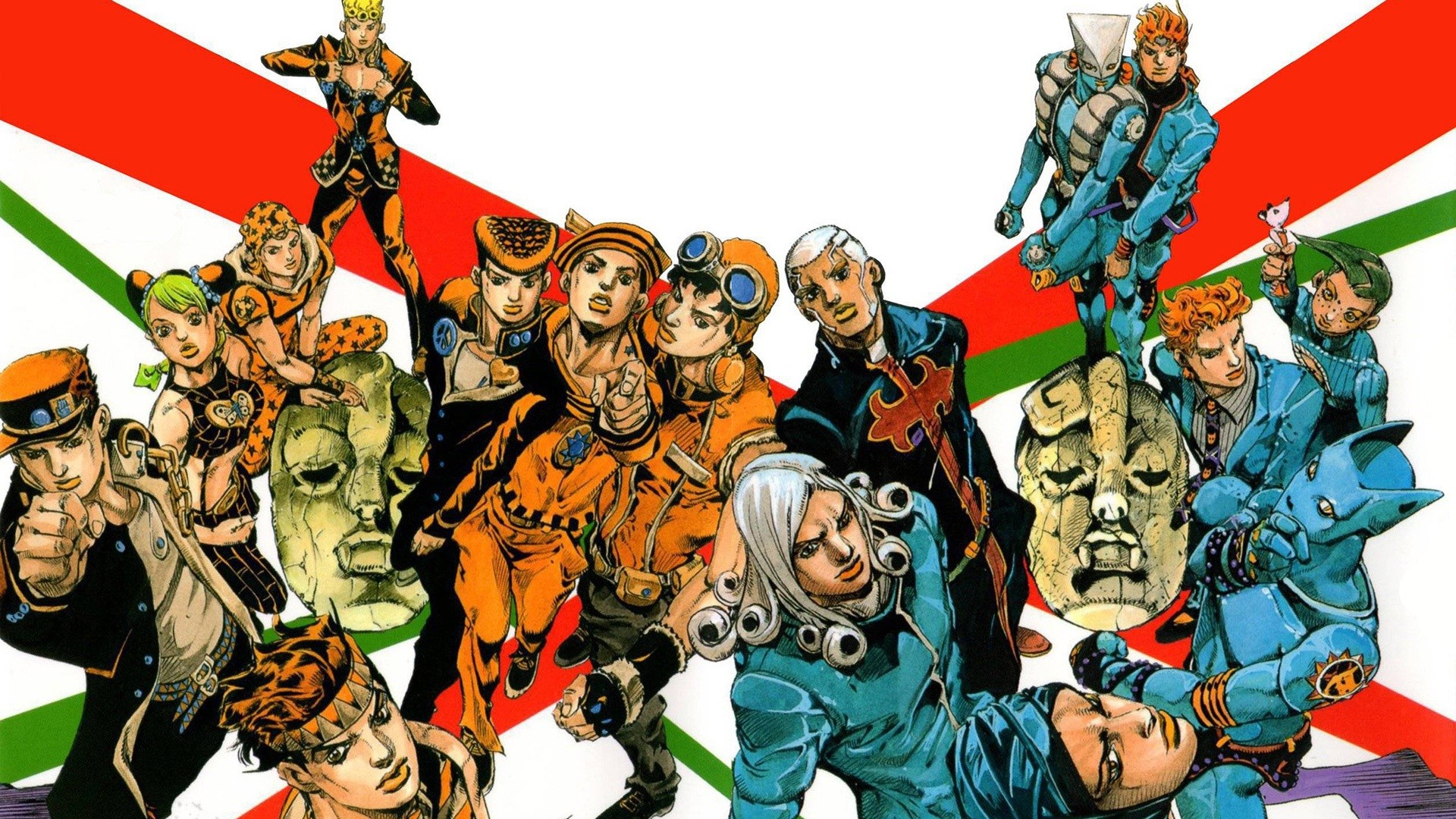 Le bizzarre avventure di JoJo, Vento Aureo, Giorno Giovanna, Passione, Maschera di pietra, sfondo desktop