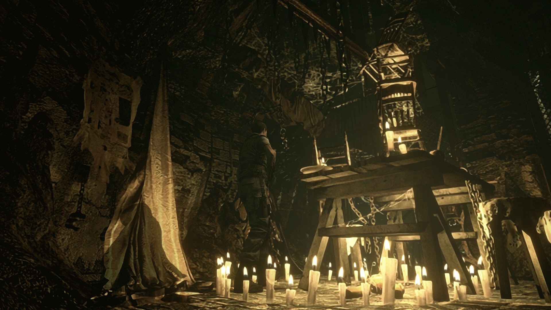 Resident Evil 7: Biohazard, Candele, Altare, Buio, Horror, Full HD, sfondo per PC