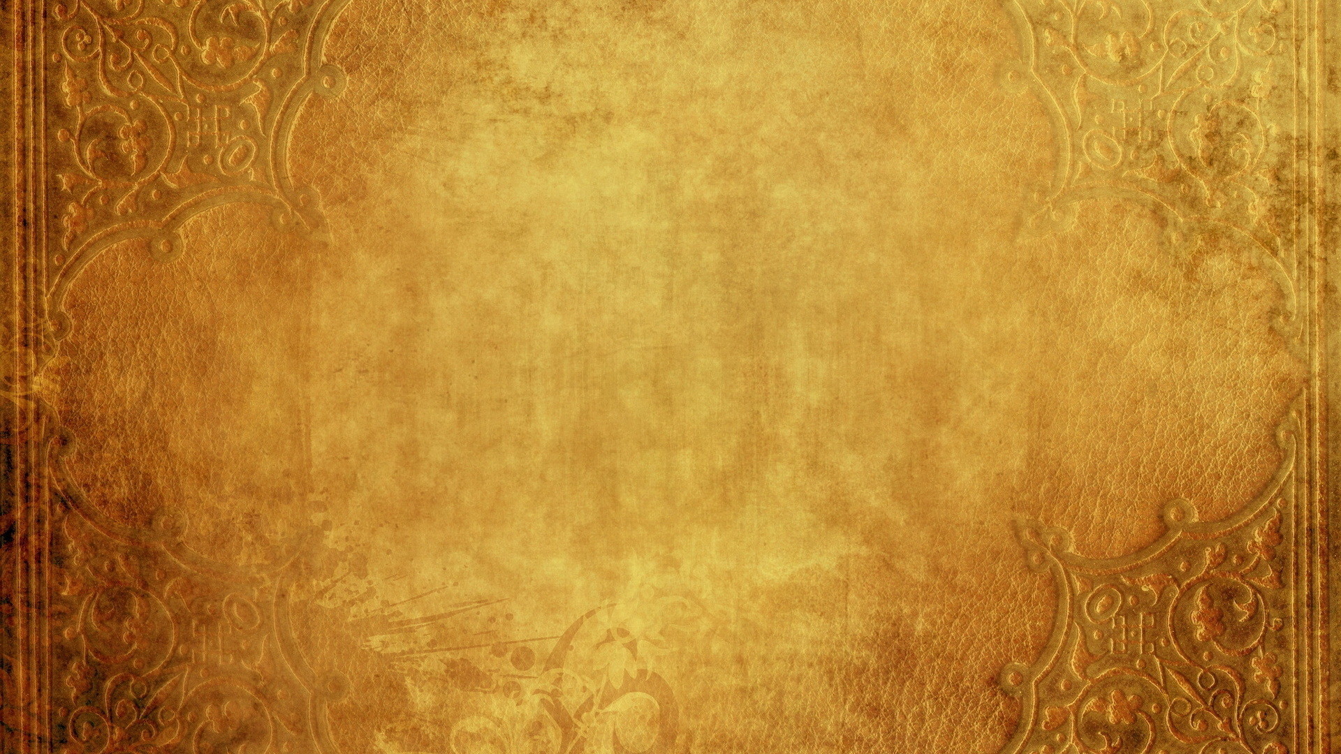 Pergamena, Texture vintage, Ornamenti, Oro antico, 1920x1080, sfondo per PC