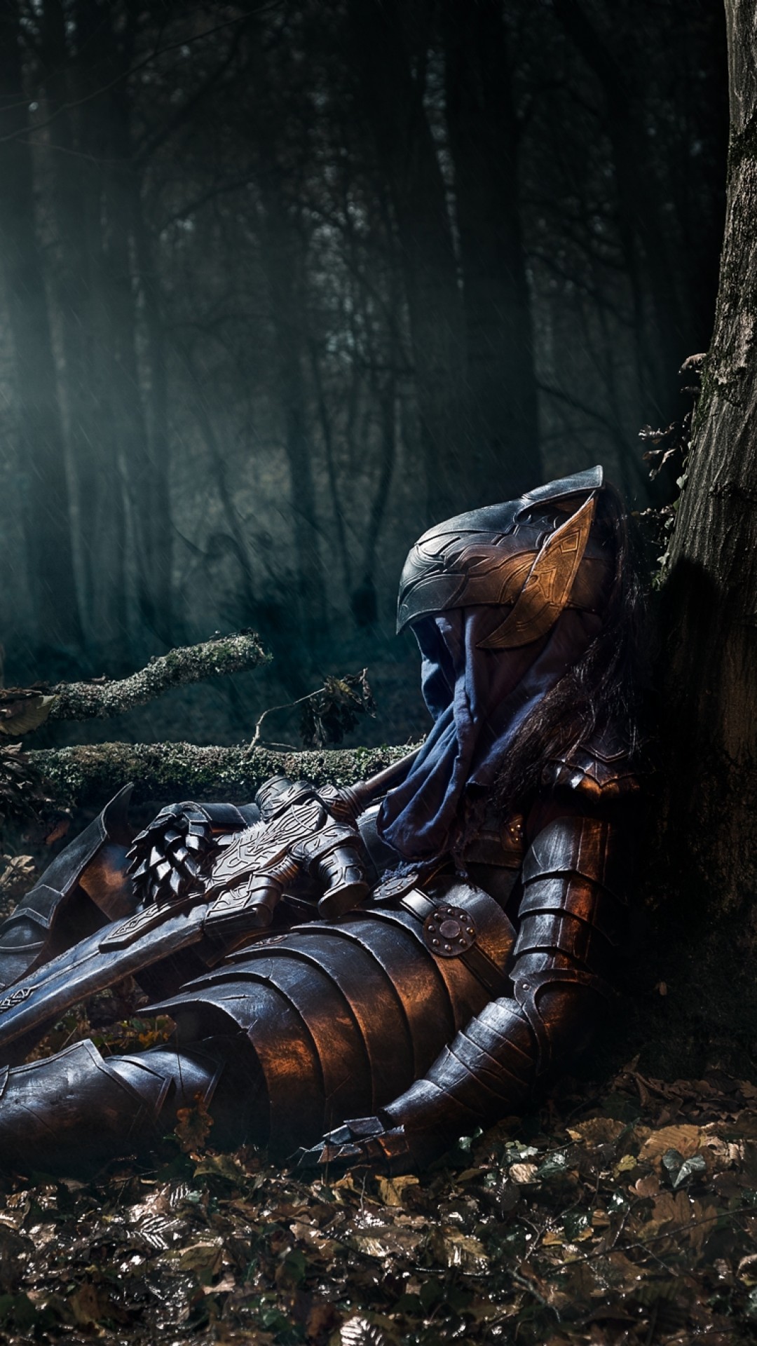 Artorias, Dark Souls, Foresta, Verticale, Full HD, sfondo per smartphone
