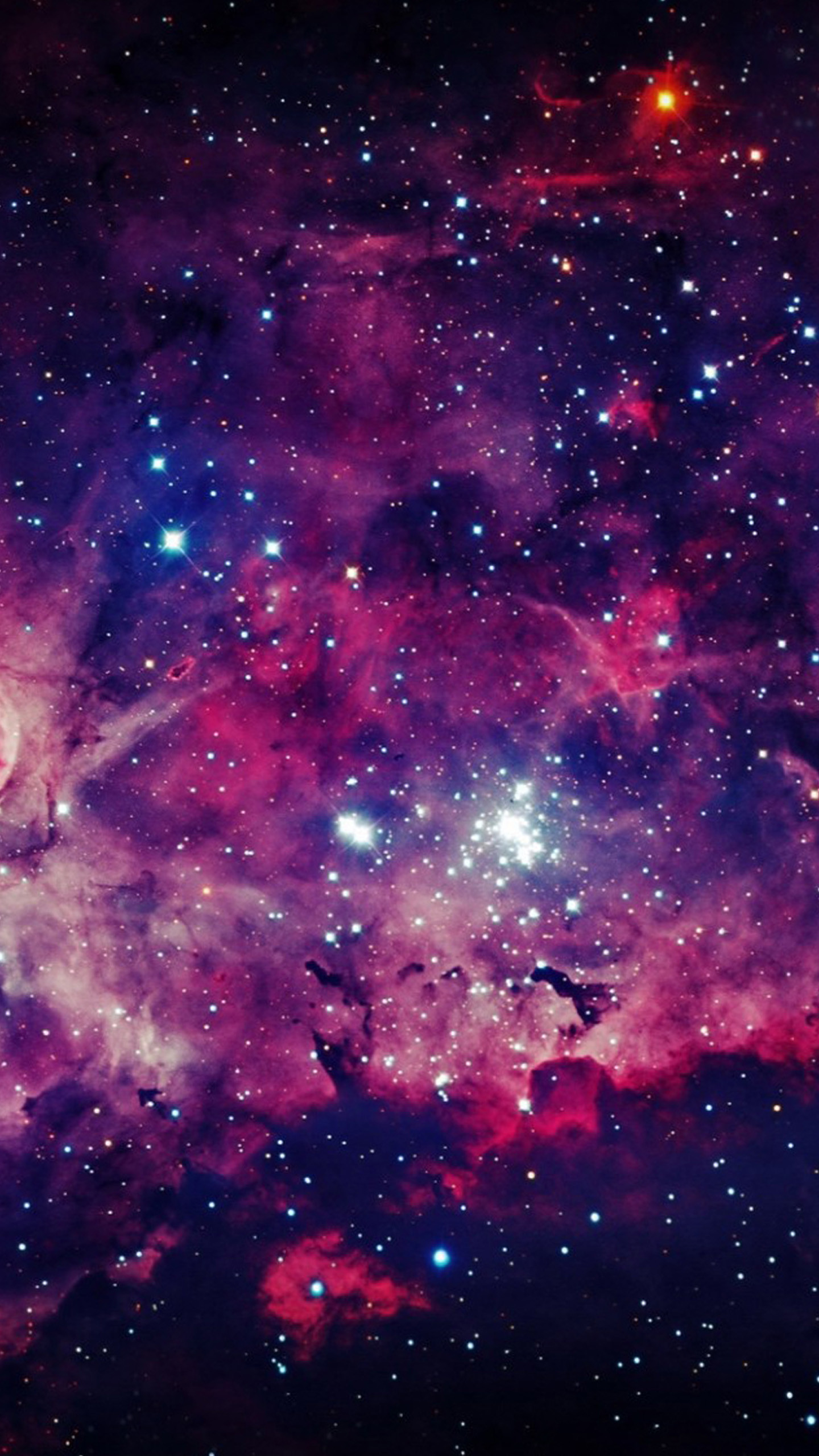 Nebulosa, Spazio, Stelle, Viola, sfondo Samsung Galaxy