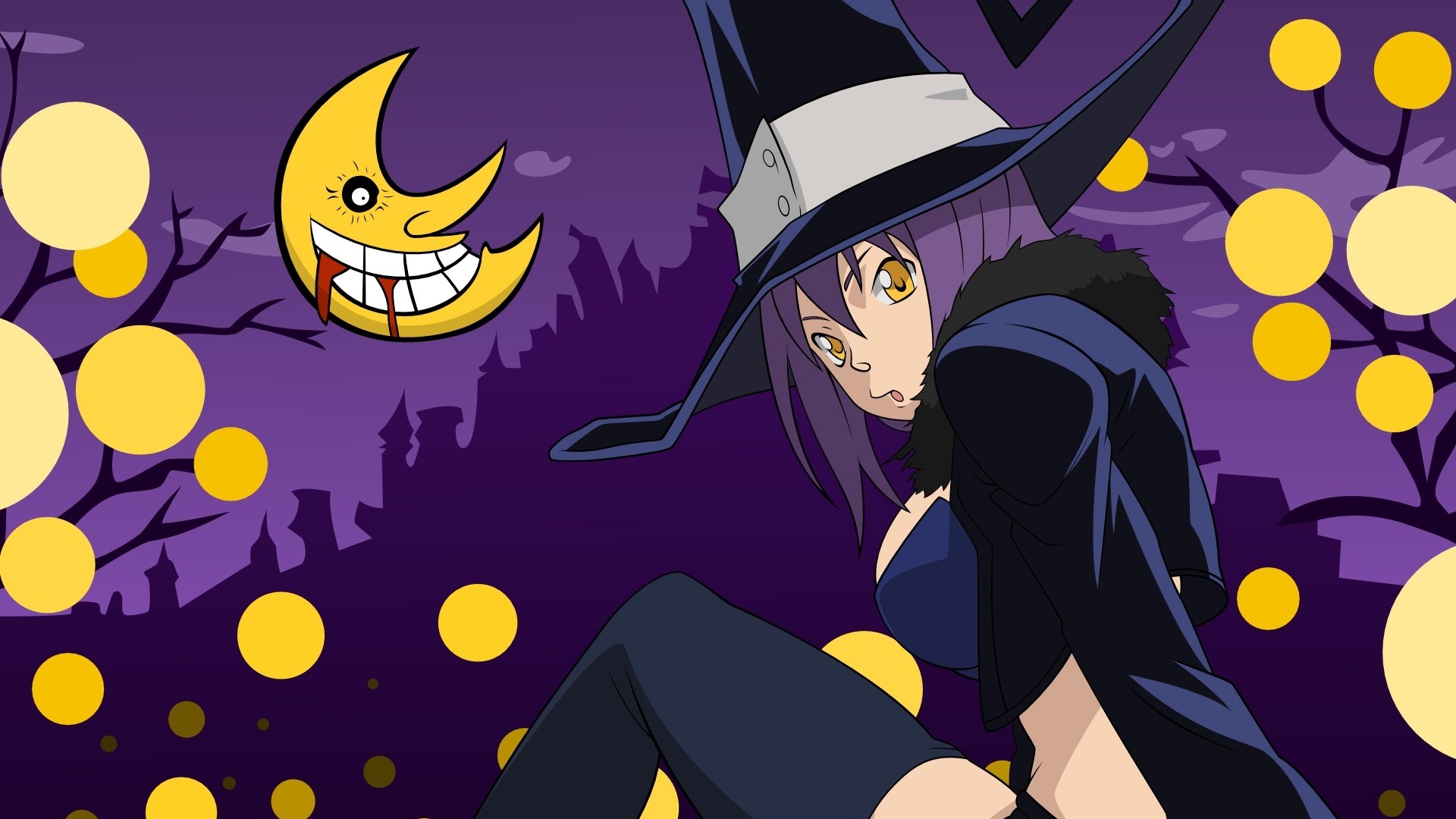 Blair, Soul Eater, Luna, Halloween, Viola, Full HD, sfondo Windows 11