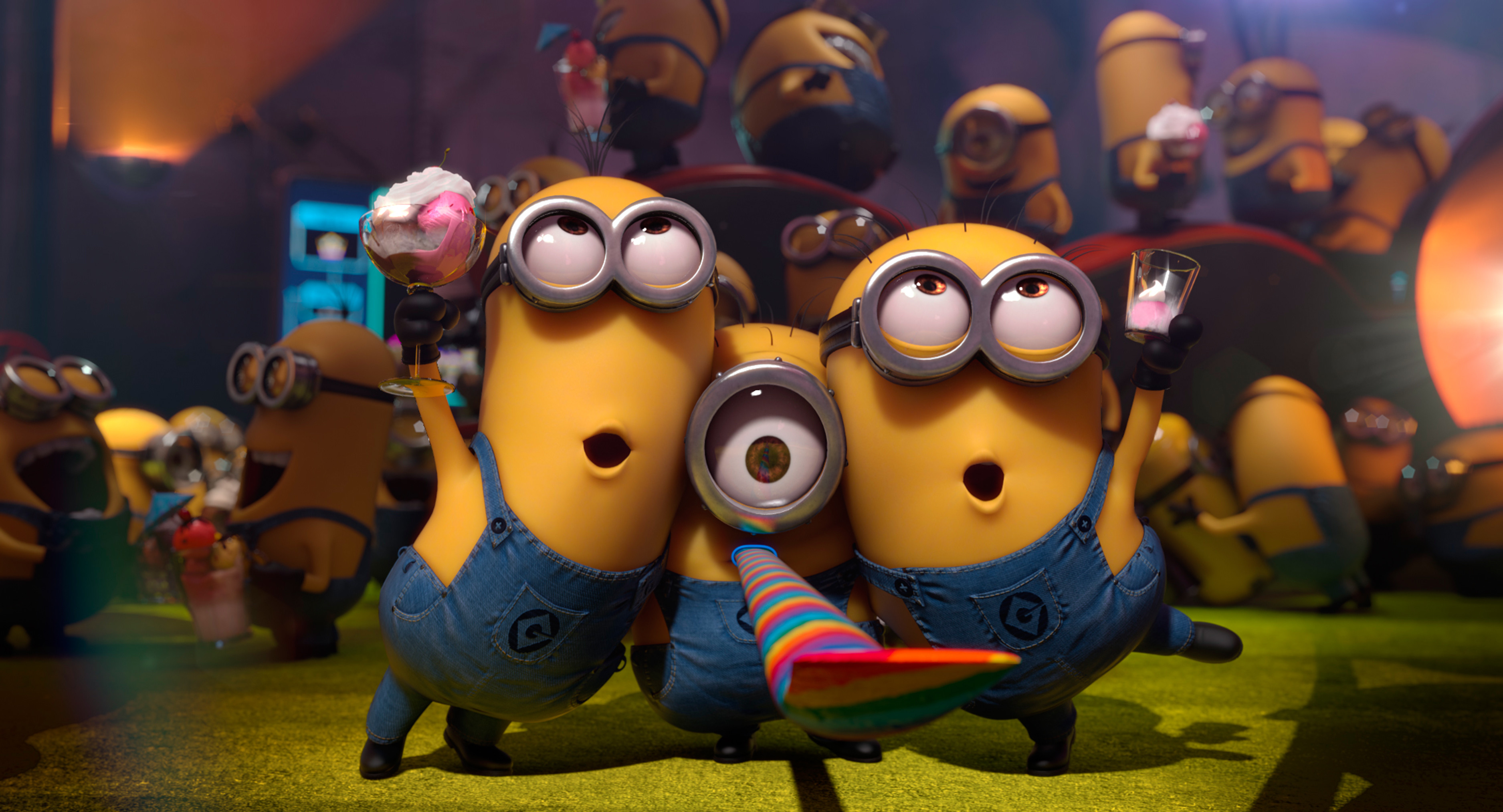 Minion, Cattivissimo me 2, Festa, 2K, sfondo per PC e portatile