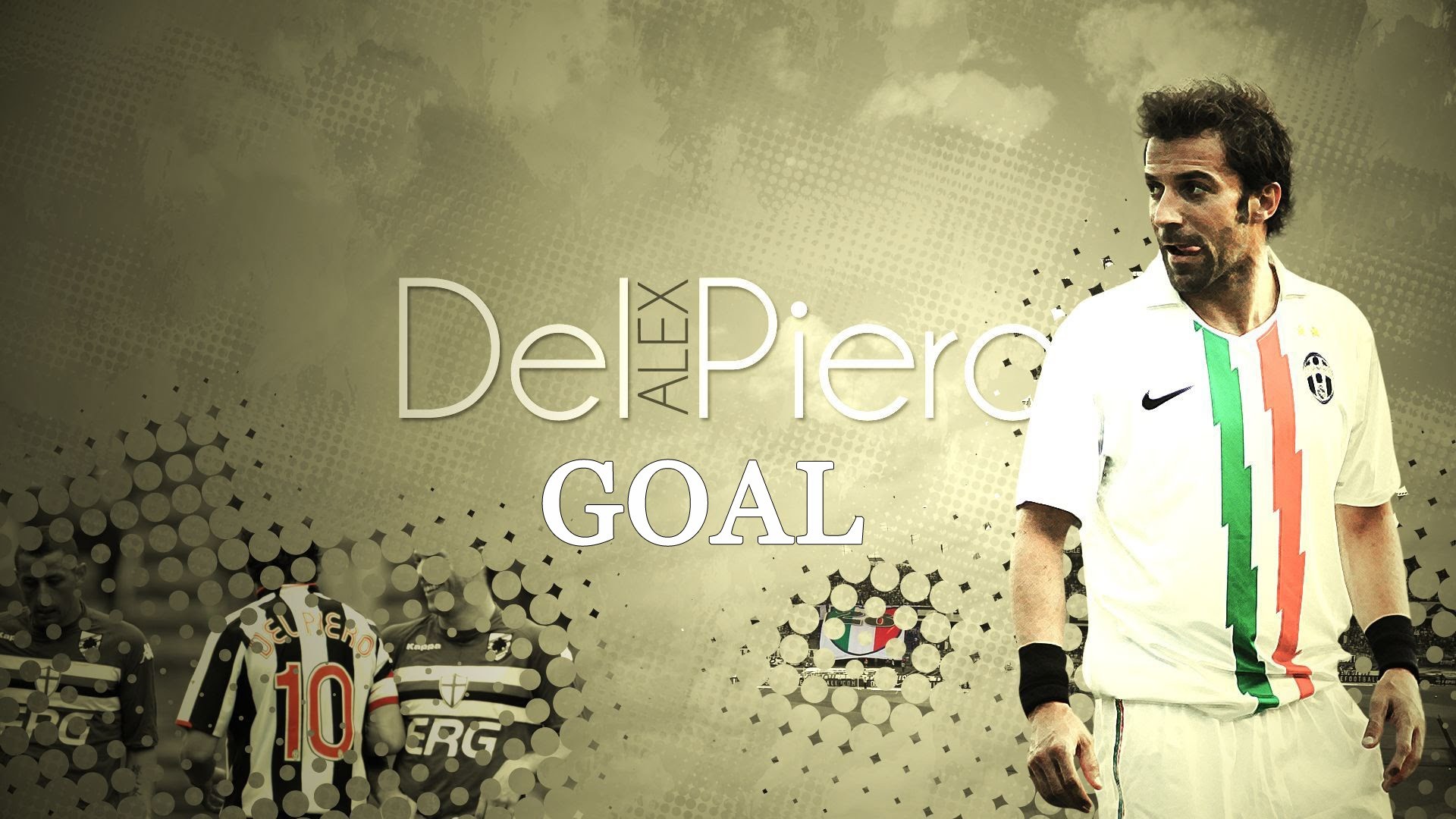 Alessandro Del Piero, Juventus, Gol, Maglia bianca, Full HD, sfondo per PC