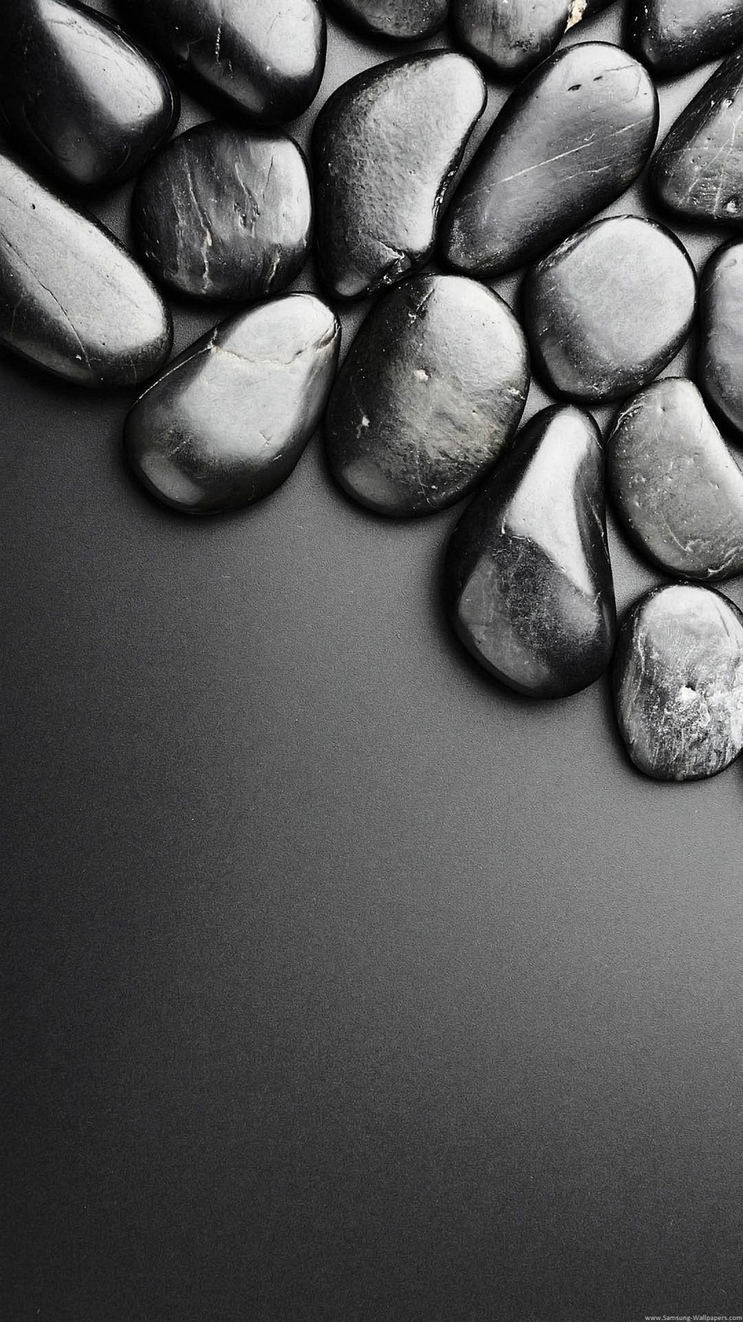 Ciottoli, Pietre, Bianco e nero, Macro, sfondo iPhone 4K verticale