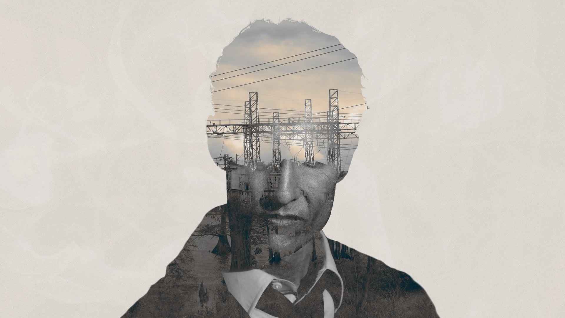 Rust Cohle, Matthew McConaughey, True Detective, Doppia esposizione, sfondo 16:9 Full HD