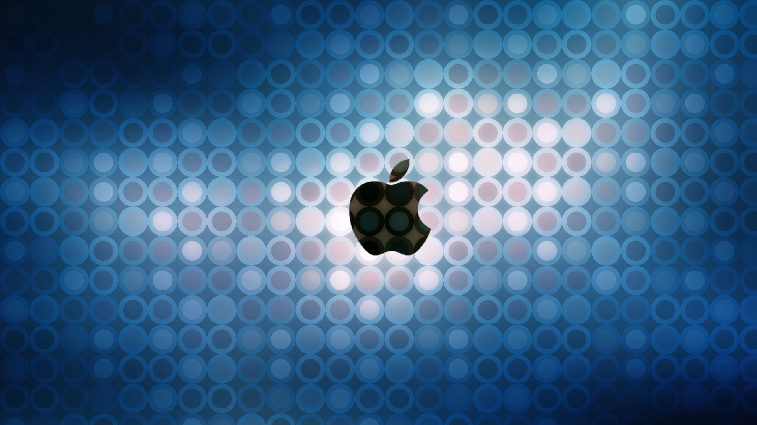 Apple, Logo, Cerchi, Blu, immagine di sfondo Mac