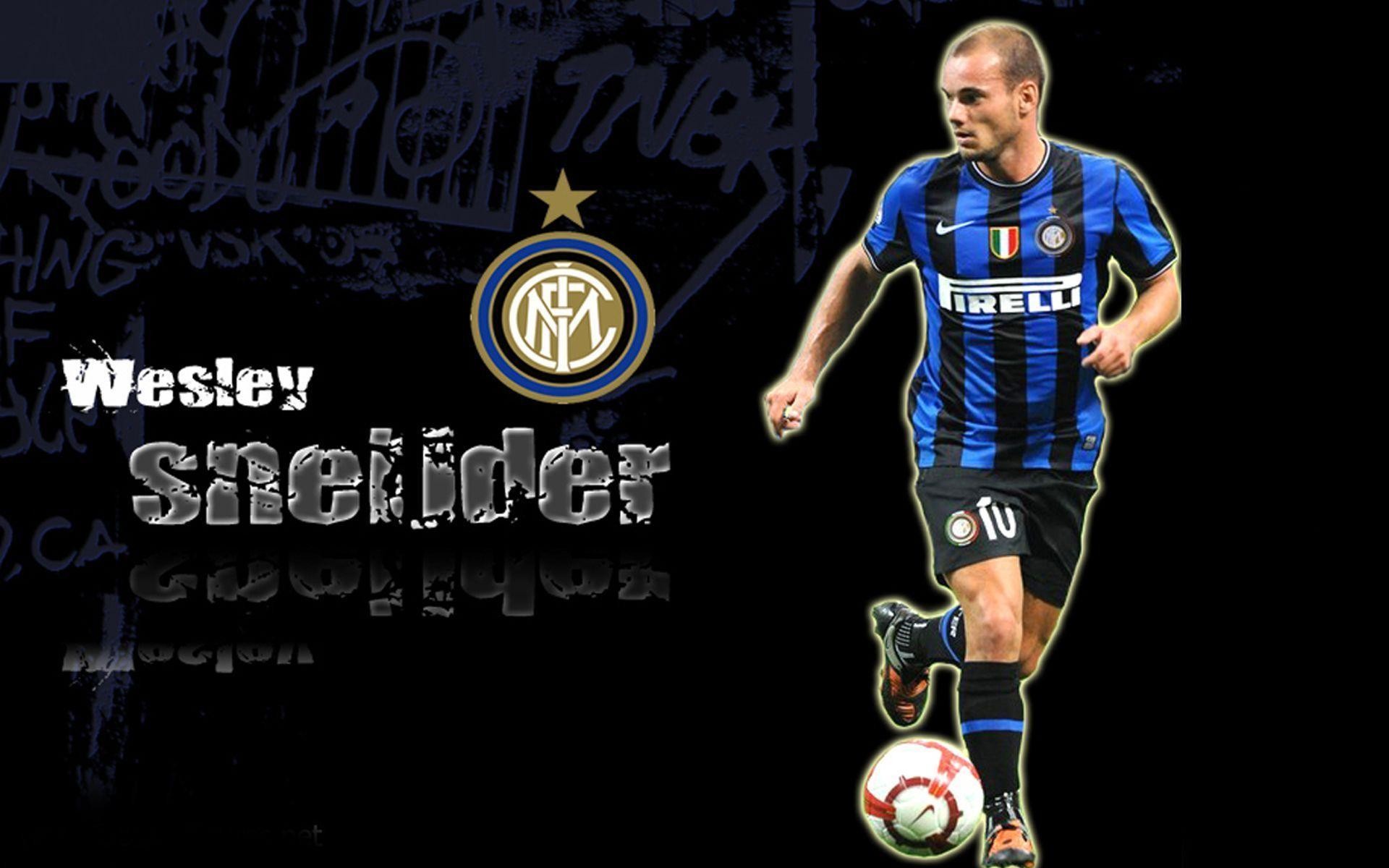 Wesley Sneijder, Inter, Stemma Inter, Pallone, 16:10 Full HD, sfondo widescreen