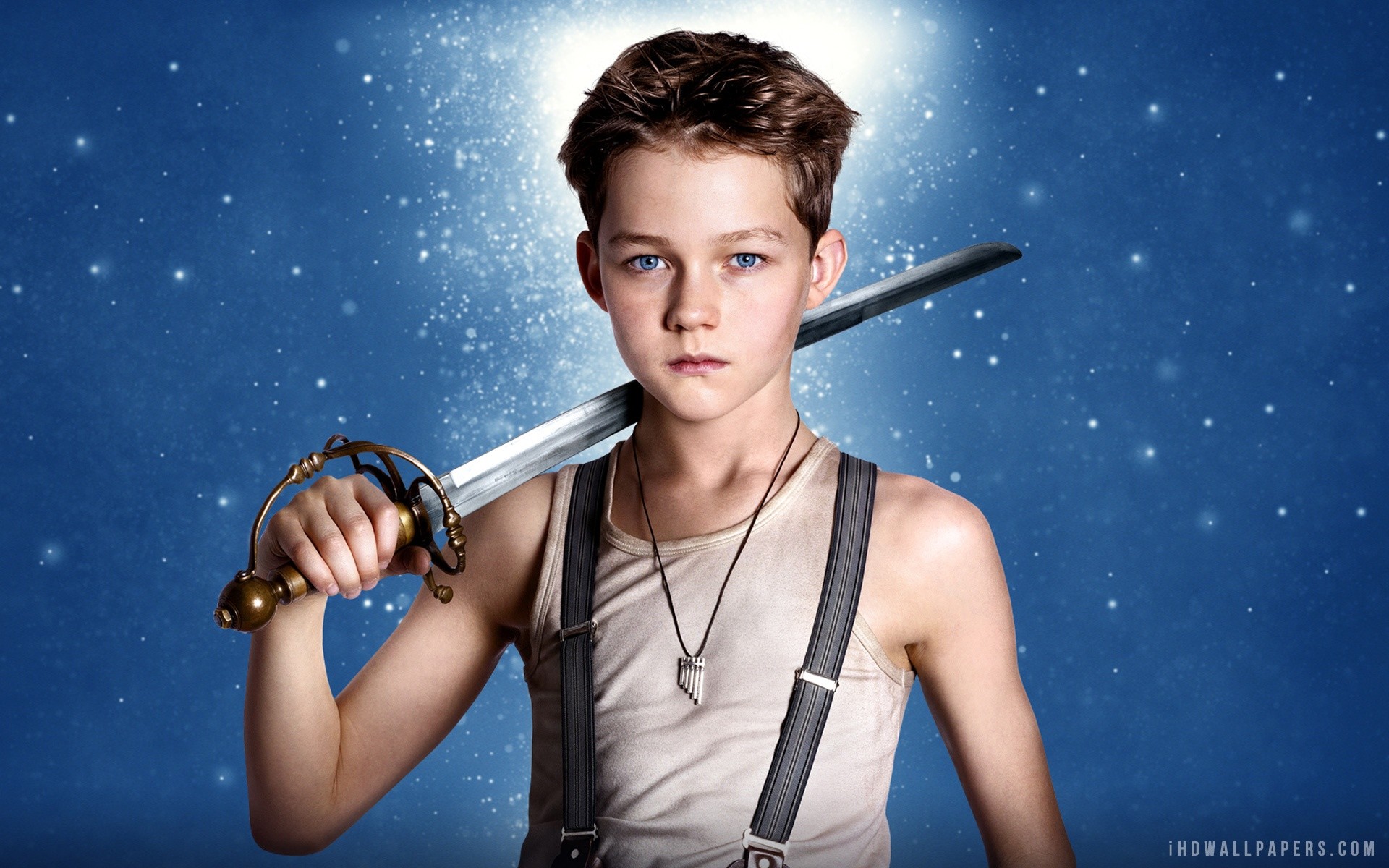 Pan - Viaggio sull'isola che non c'è, Levi Miller, Peter Pan, Spada, sfondo MacBook Air