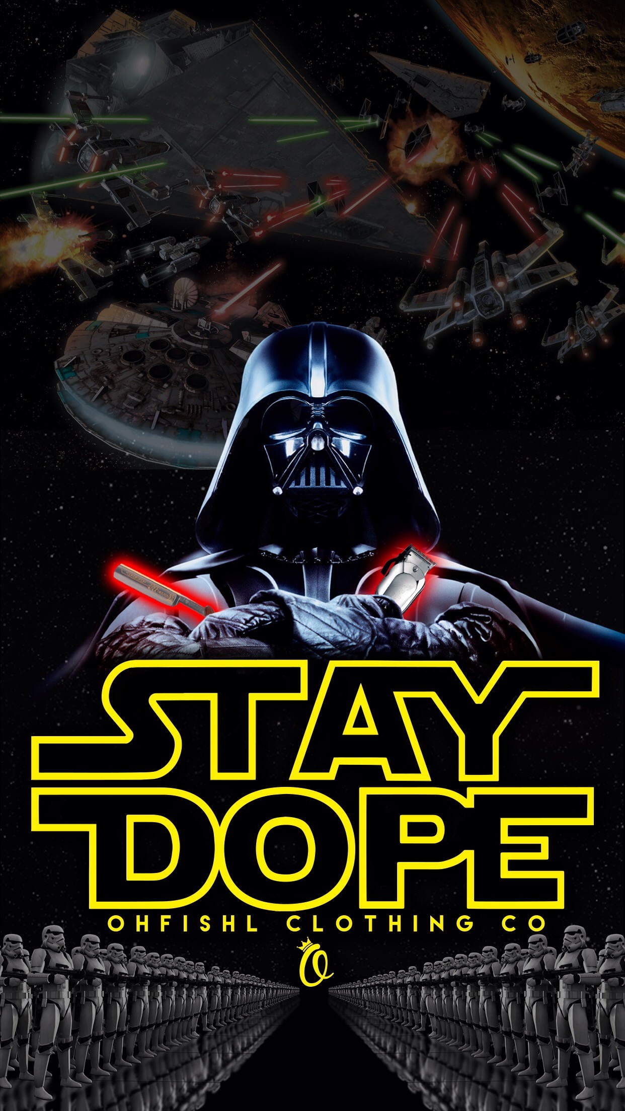 Darth Vader, Star Wars, Stay Dope, Parodia, wallpaper iPhone 6