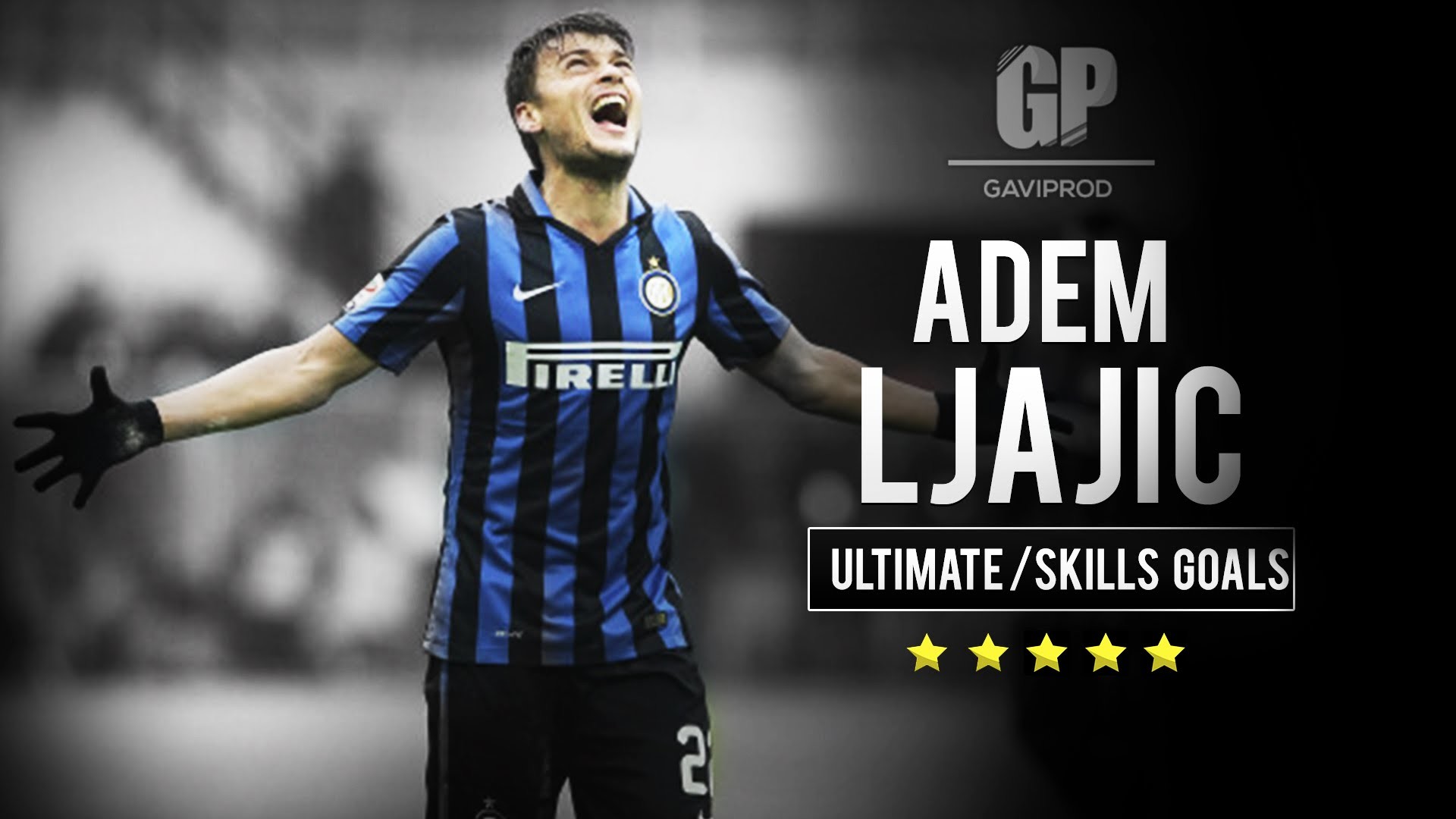 Adem Ljajić, Inter, Esultanza, Bianco e nero, Full HD 1080p, sfondo desktop