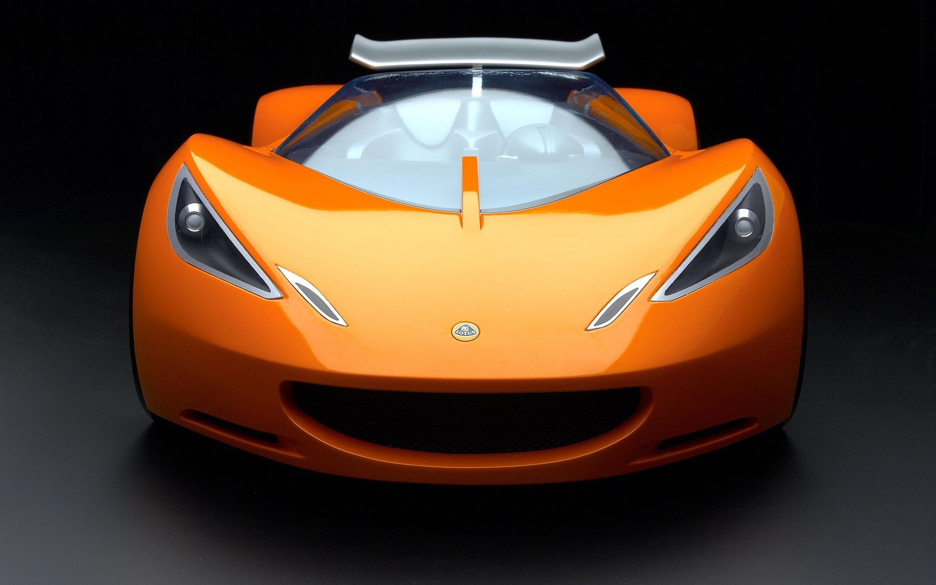 Lotus Hot Wheels Concept, Arancione, Sfondo nero, 1920x1200, wallpaper desktop