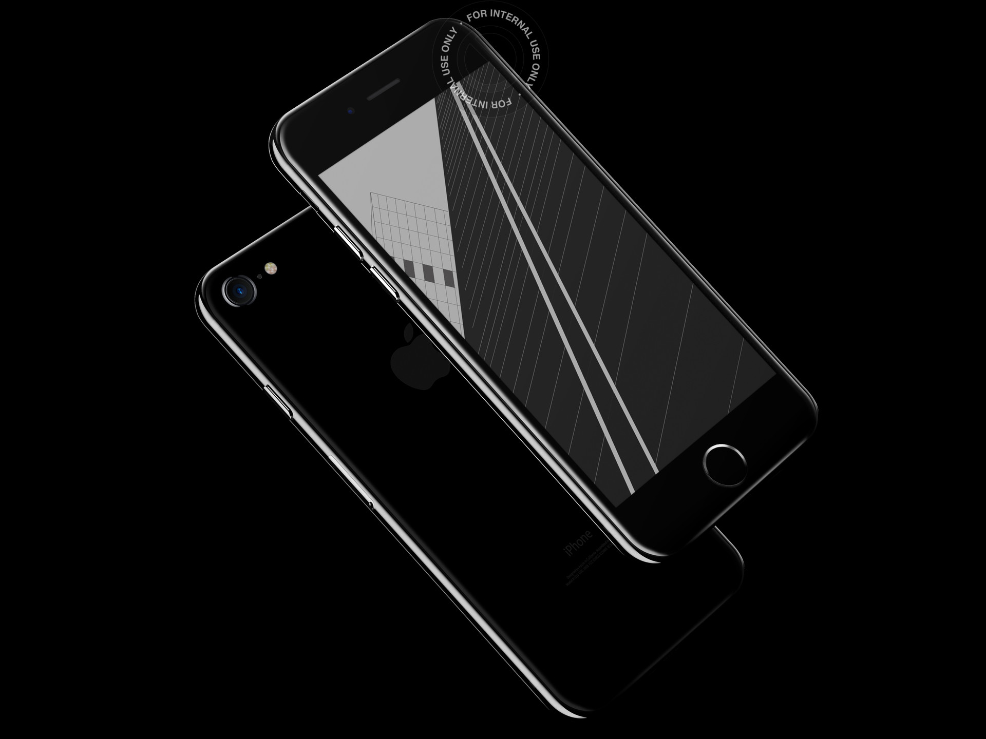 iPhone 7, Apple, Nero opaco, Smartphone, Full HD, wallpaper per tablet