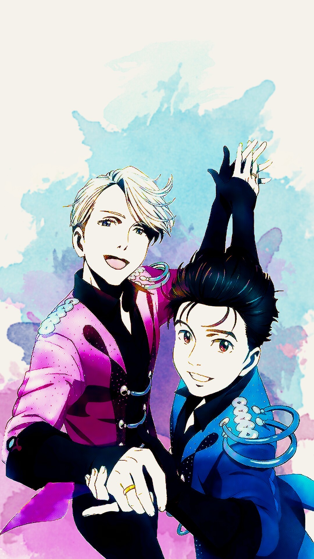 Victor Nikiforov, Yuri Katsuki, Yuri!!! on Ice, Fan art, wallpaper per iPhone e Android
