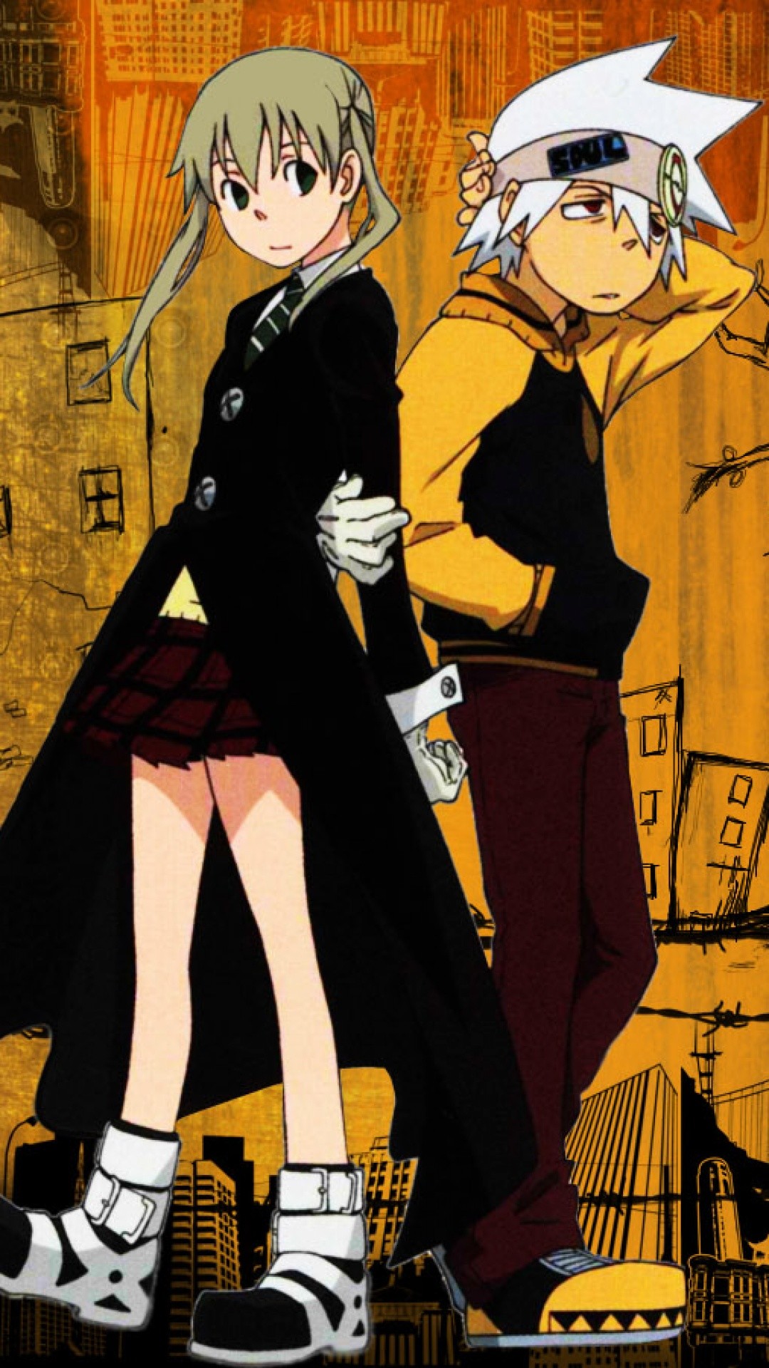 Maka Albarn, Soul Evans, Soul Eater, Anime, Full HD, schermata di blocco del cellulare