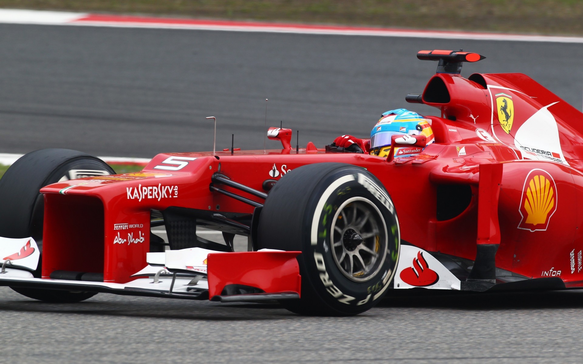 Ferrari F2012, Fernando Alonso, Scuderia Ferrari, Formula 1, Primo piano, sfondo 1920x1200 per PC