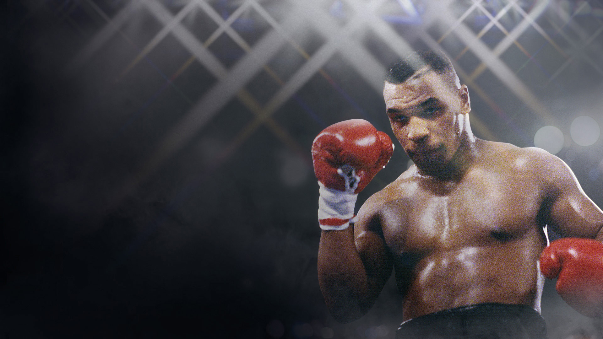 Mike Tyson, Guantoni rossi, Riflettori, Pugile, Ring, 16:9 Full HD, sfondo widescreen