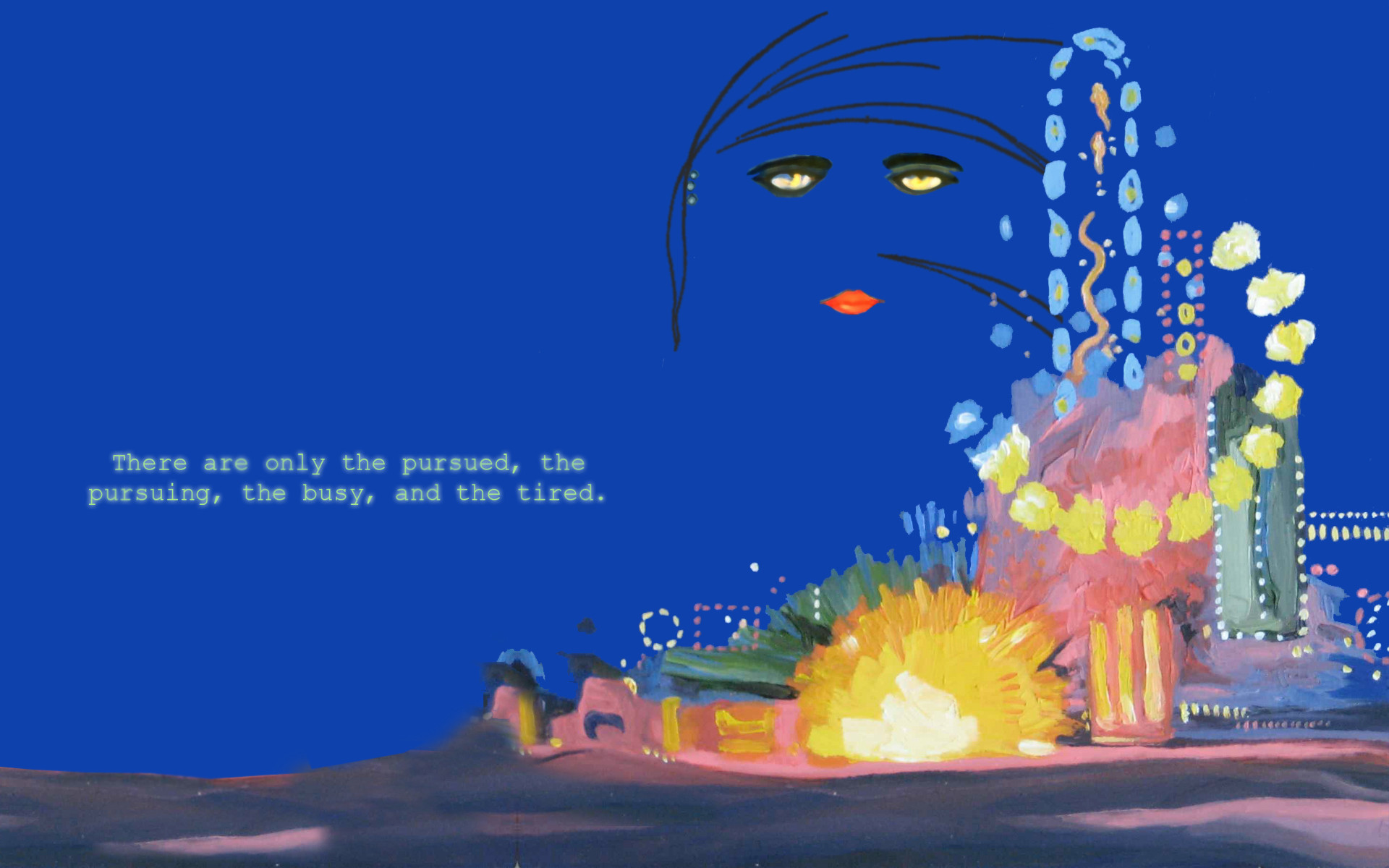 Il grande Gatsby, F. Scott Fitzgerald, Citazione, Illustrazione, sfondo desktop Full HD