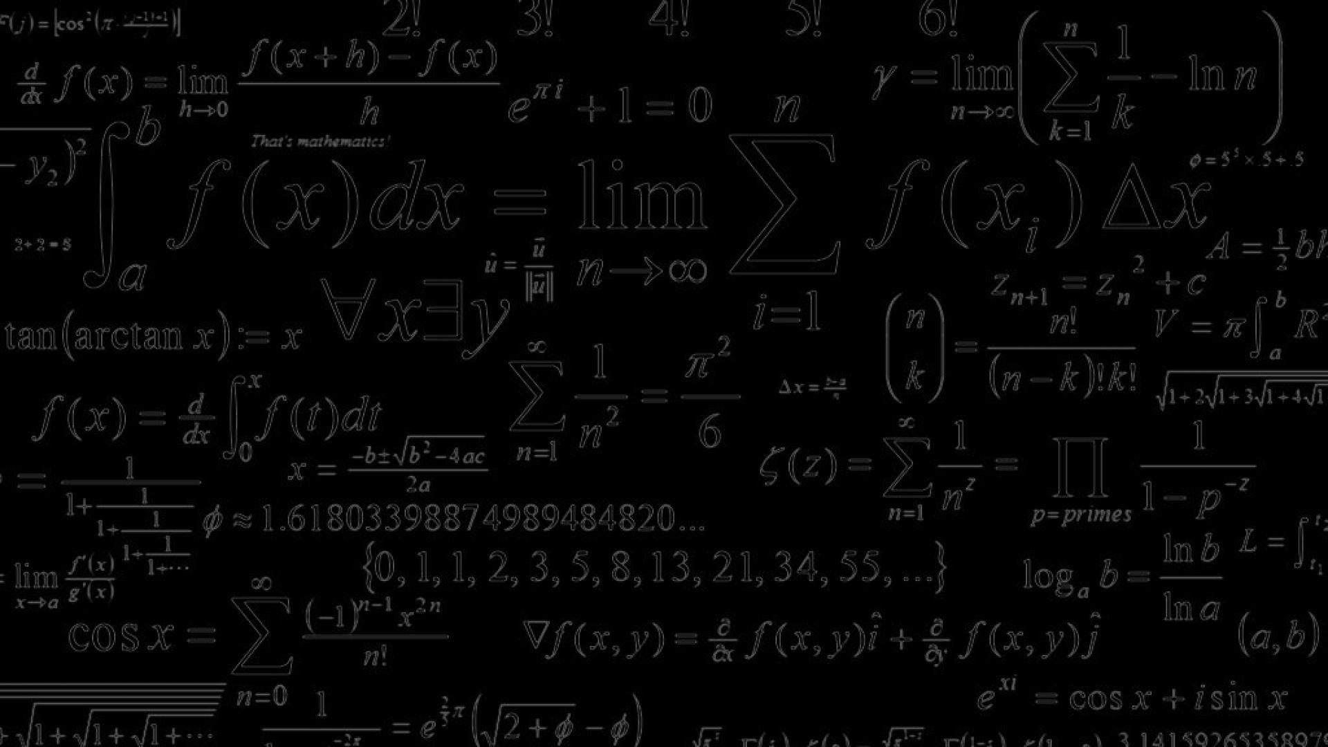 Formule, Matematica, Calcolo, Nero, Full HD, sfondo Windows 11