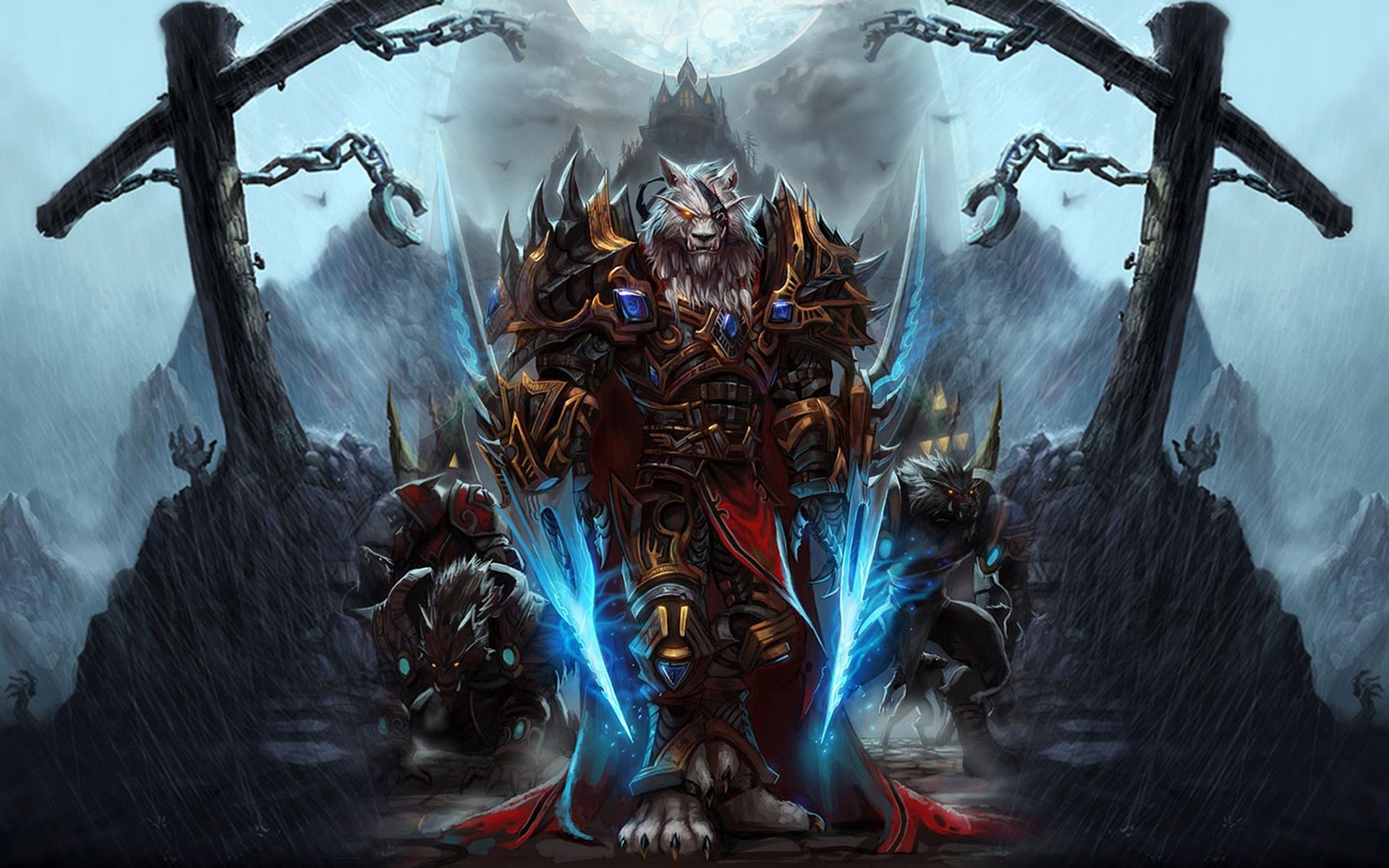 World of Warcraft, Tauren, Armatura, Neve, 1920x1200, sfondo MacBook Pro