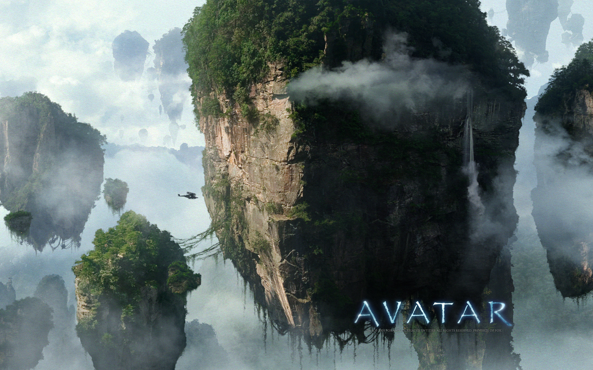 Avatar, Pandora, Montagne fluttuanti, Hallelujah Mountains, James Cameron, Nebbia, immagine di sfondo