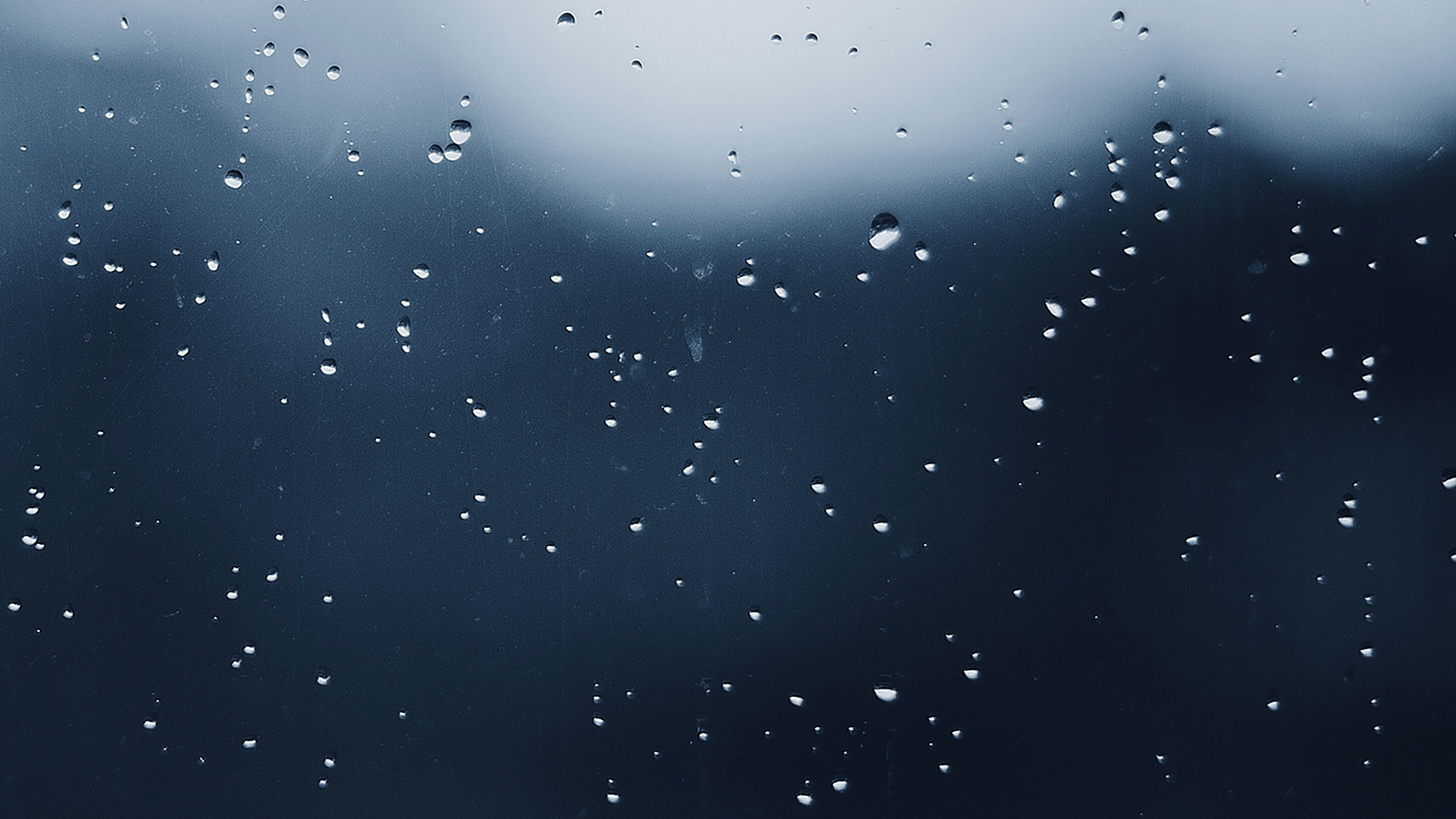 Gocce di pioggia, Vetro, Grigio, sfondo desktop Windows 10