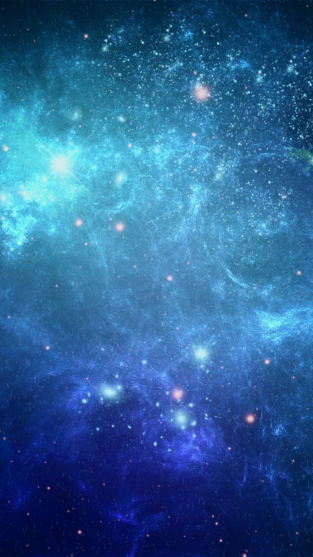 Nebulosa, Spazio, Stelle, Azzurro, sfondo iPhone 7 Plus