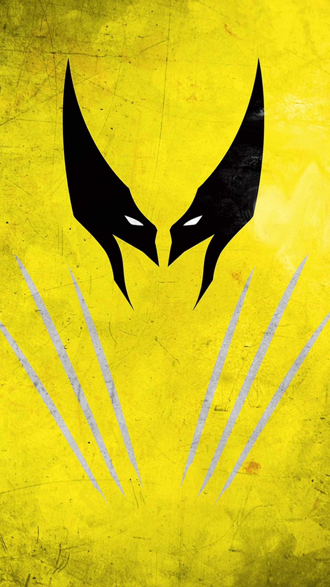 Wolverine, Maschera, Artigli, Minimalismo, 1080x1920, schermata di blocco iPhone